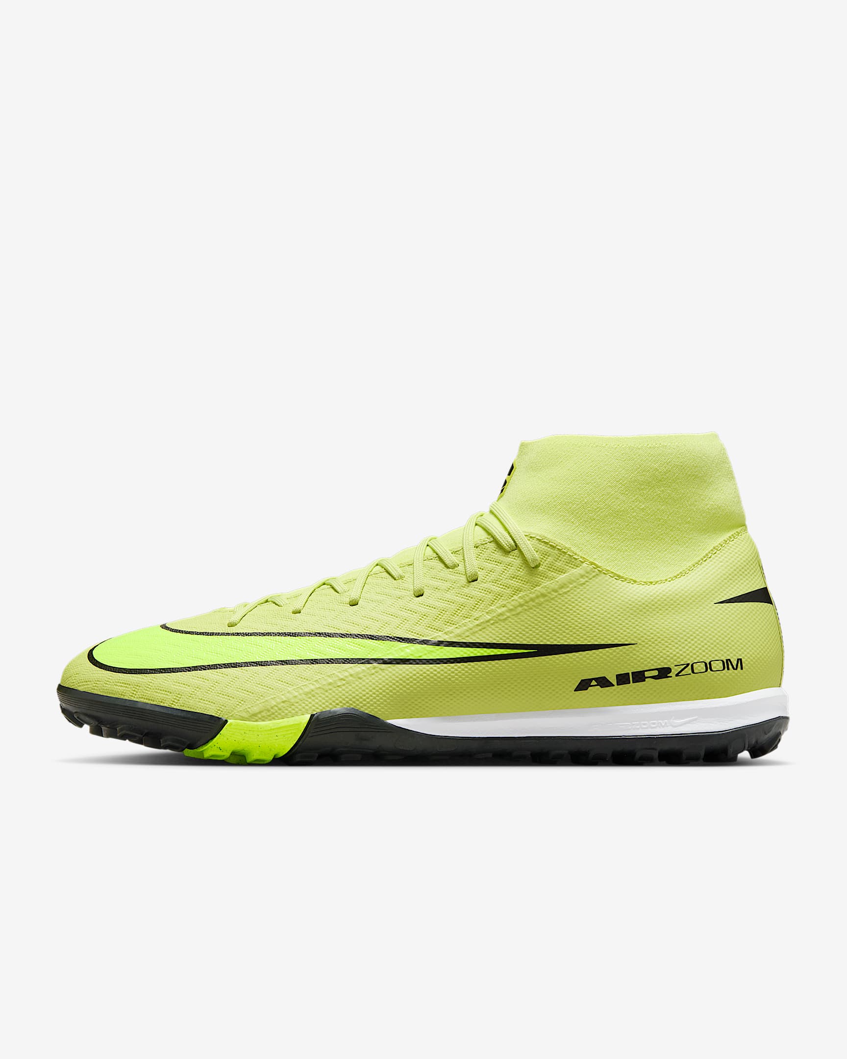 Nike Mercurial Superfly 10 Academy Turf High-Top Football Shoes - Limelight/Hyper Crimson/Volt