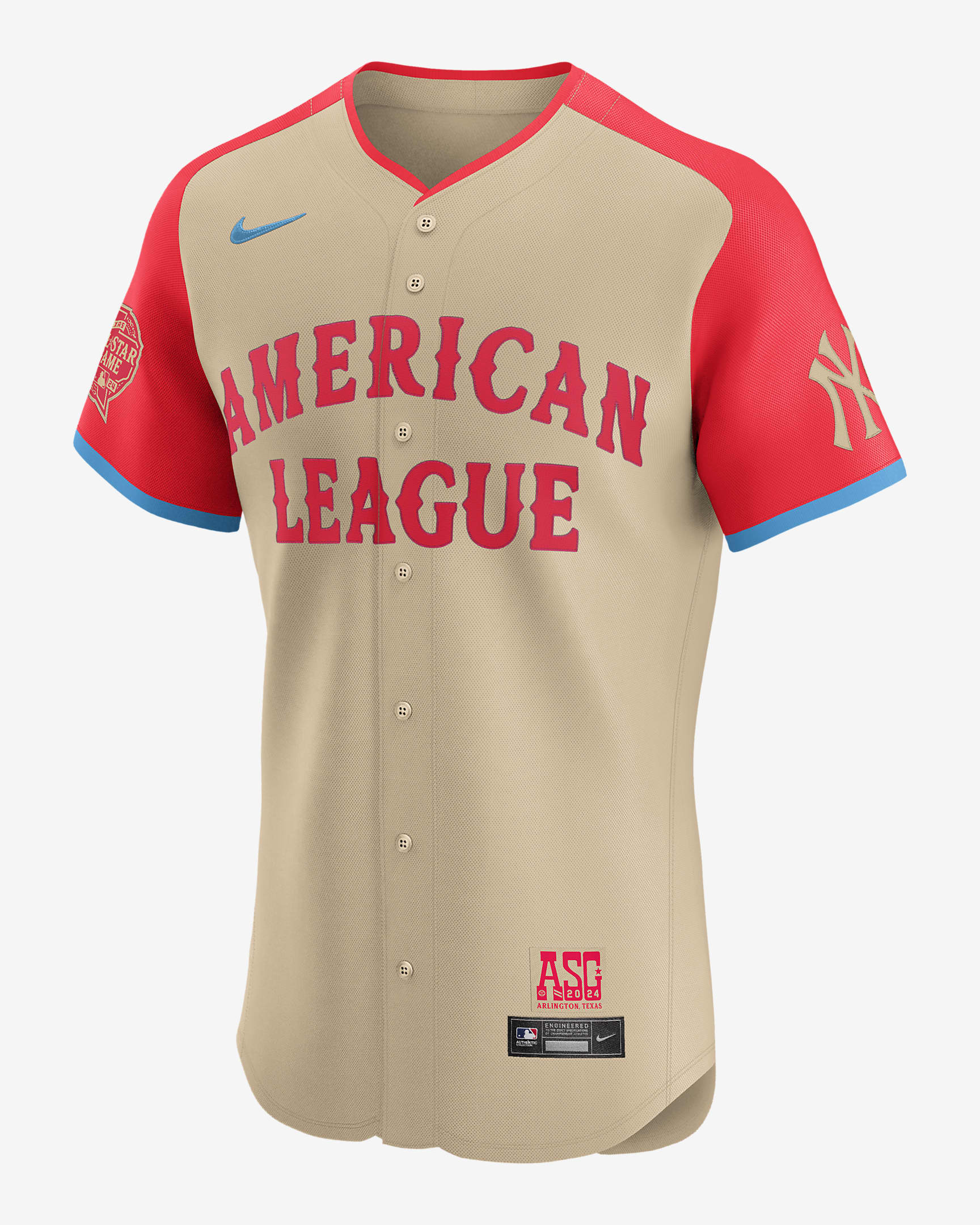 Jersey Nike DriFIT ADV de la MLB Elite para hombre Aaron Judge New York Yankees 2024 AllStar