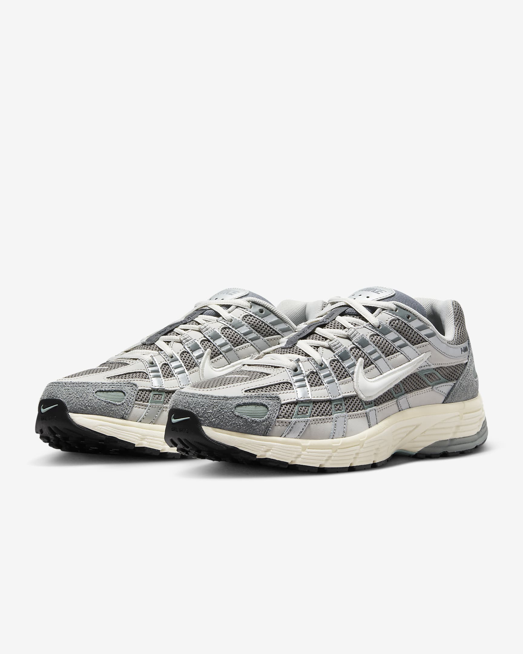 Nike P-6000 Schoenen - Flat Pewter/Light Iron Ore/Metallic Silver/Wit