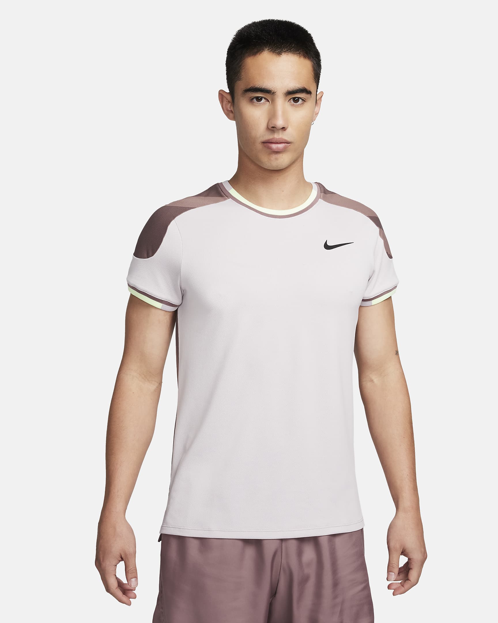ナイキコート スラム メンズ Dri-FIT テニストップ - プラチナムバイオレット/スモーキーモーブ/ベアリーボルト/ブラック