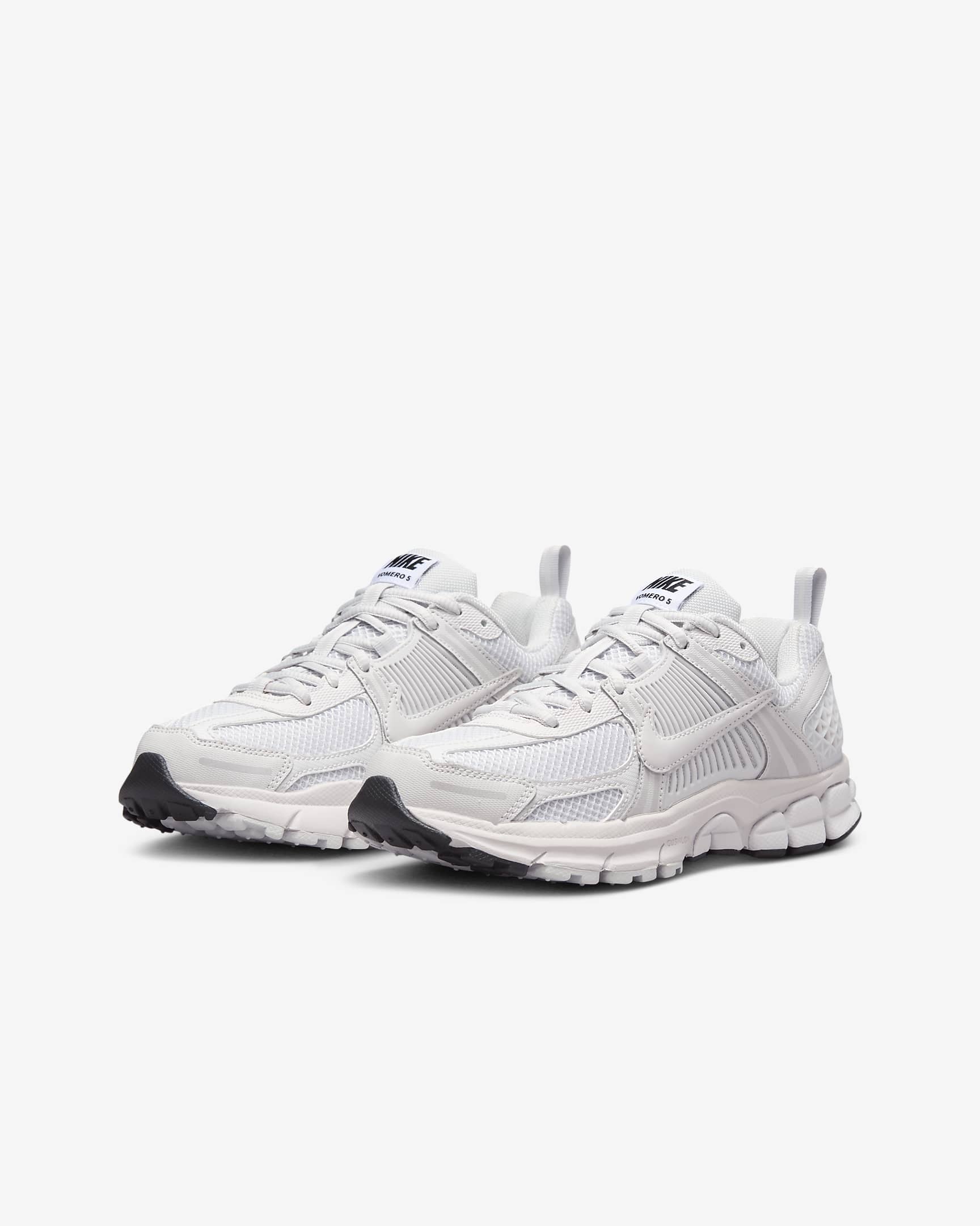 Nike Vomero 5 kinderschoenen - Wit/Zwart/Sail/Vast Grey