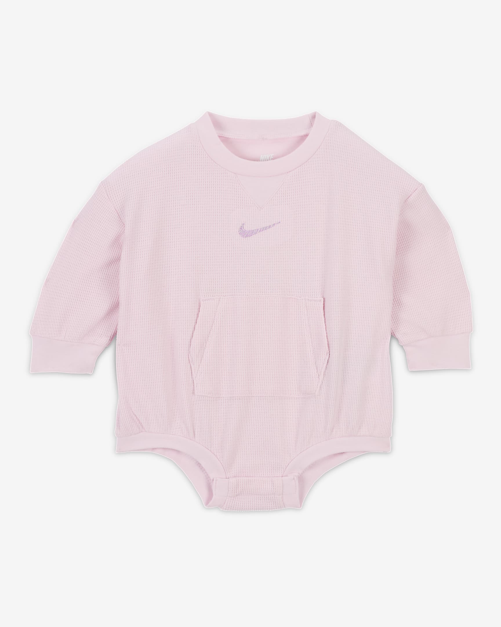 Nike ReadySet Baby (0-9M) Long Sleeve Bodysuit - Pink Foam