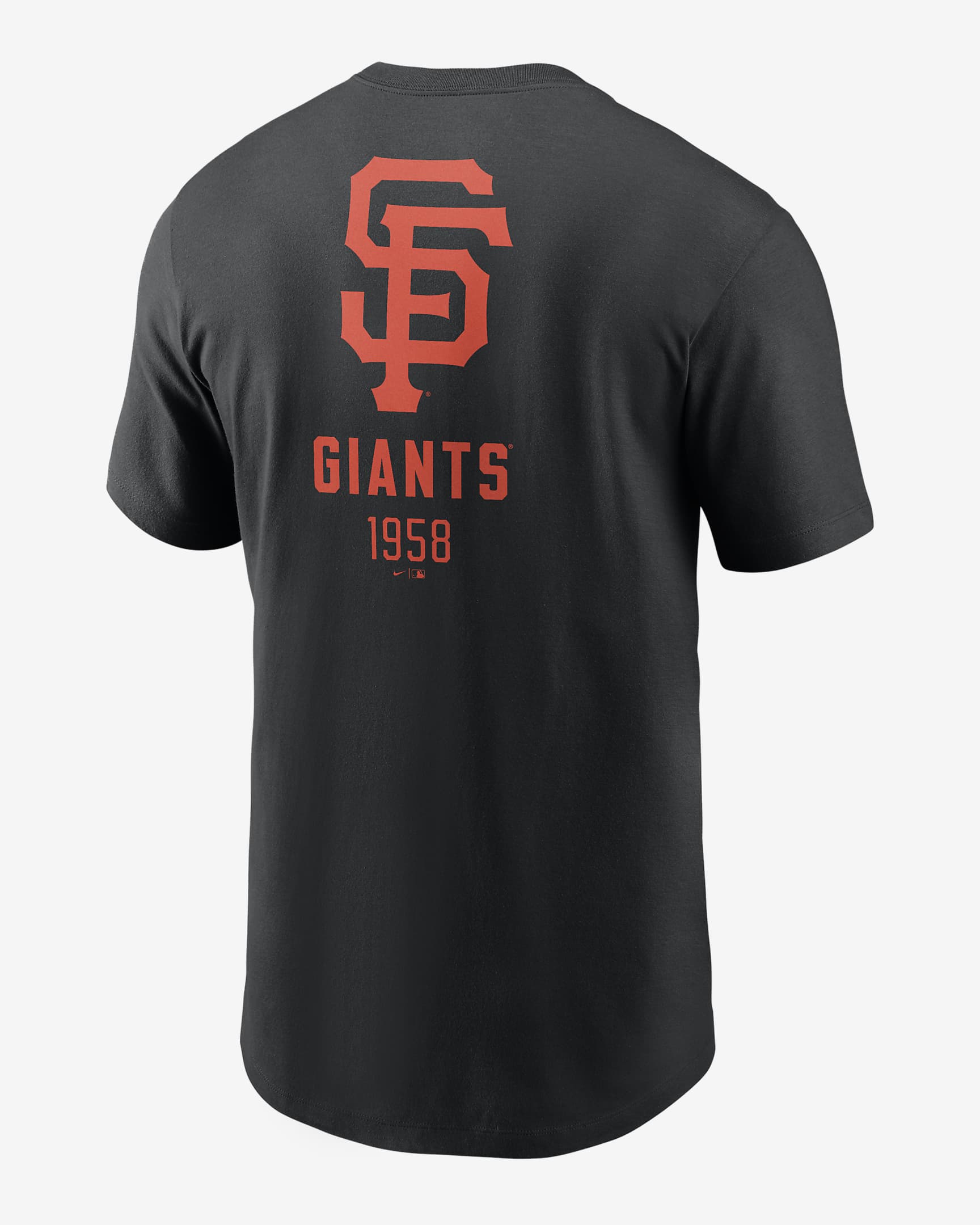 San Francisco Giants Large Logo Back Stack Men's Nike MLB T-Shirt. Nike.com