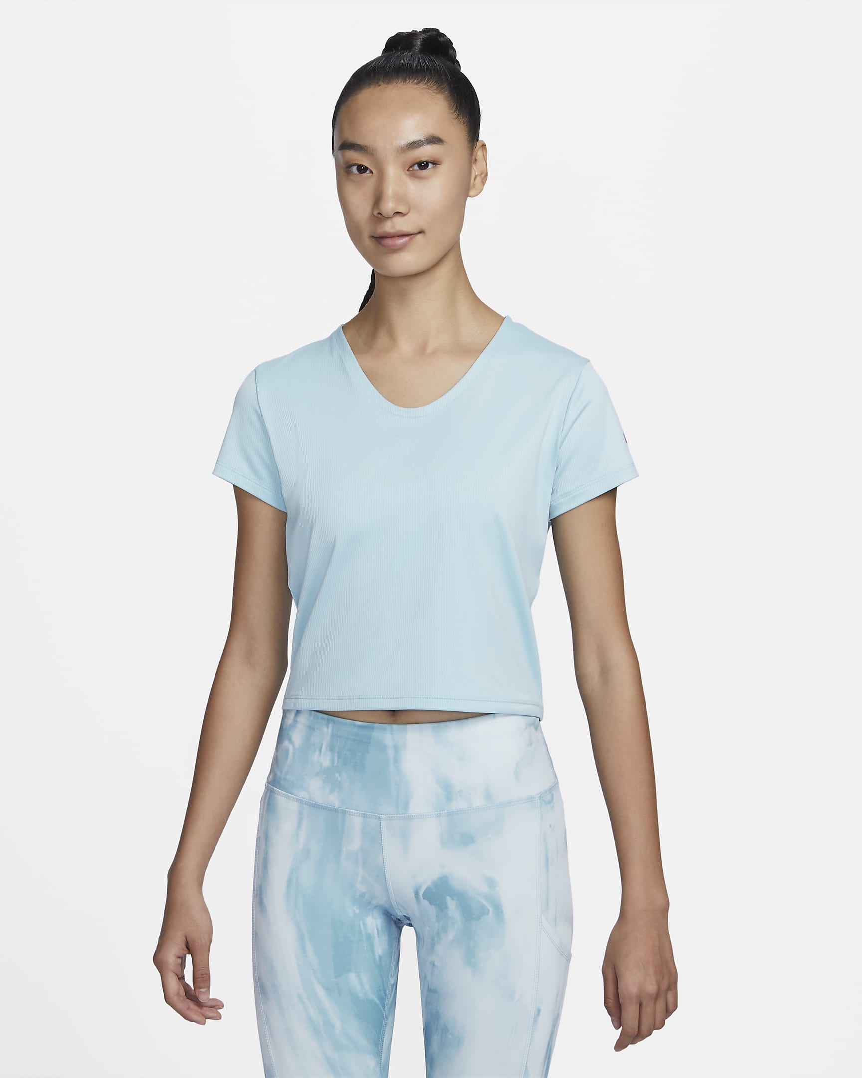 Nike Dri-FIT Women's Short-Sleeve Running Top - Ocean Bliss