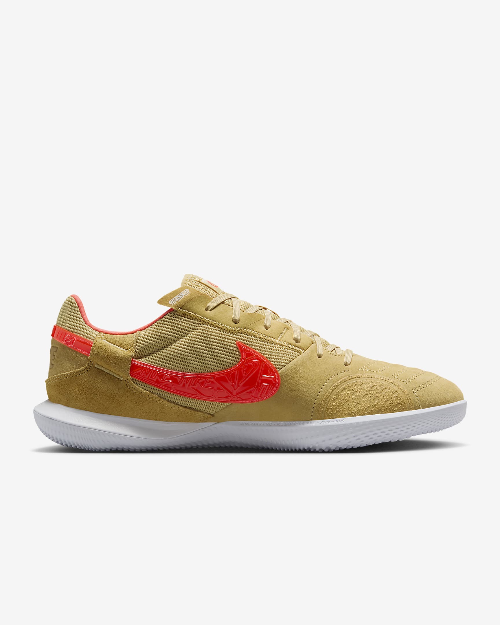 Ποδοσφαιρικά παπούτσια χαμηλού προφίλ Nike Streetgato - Celestial Gold/Hyper Crimson