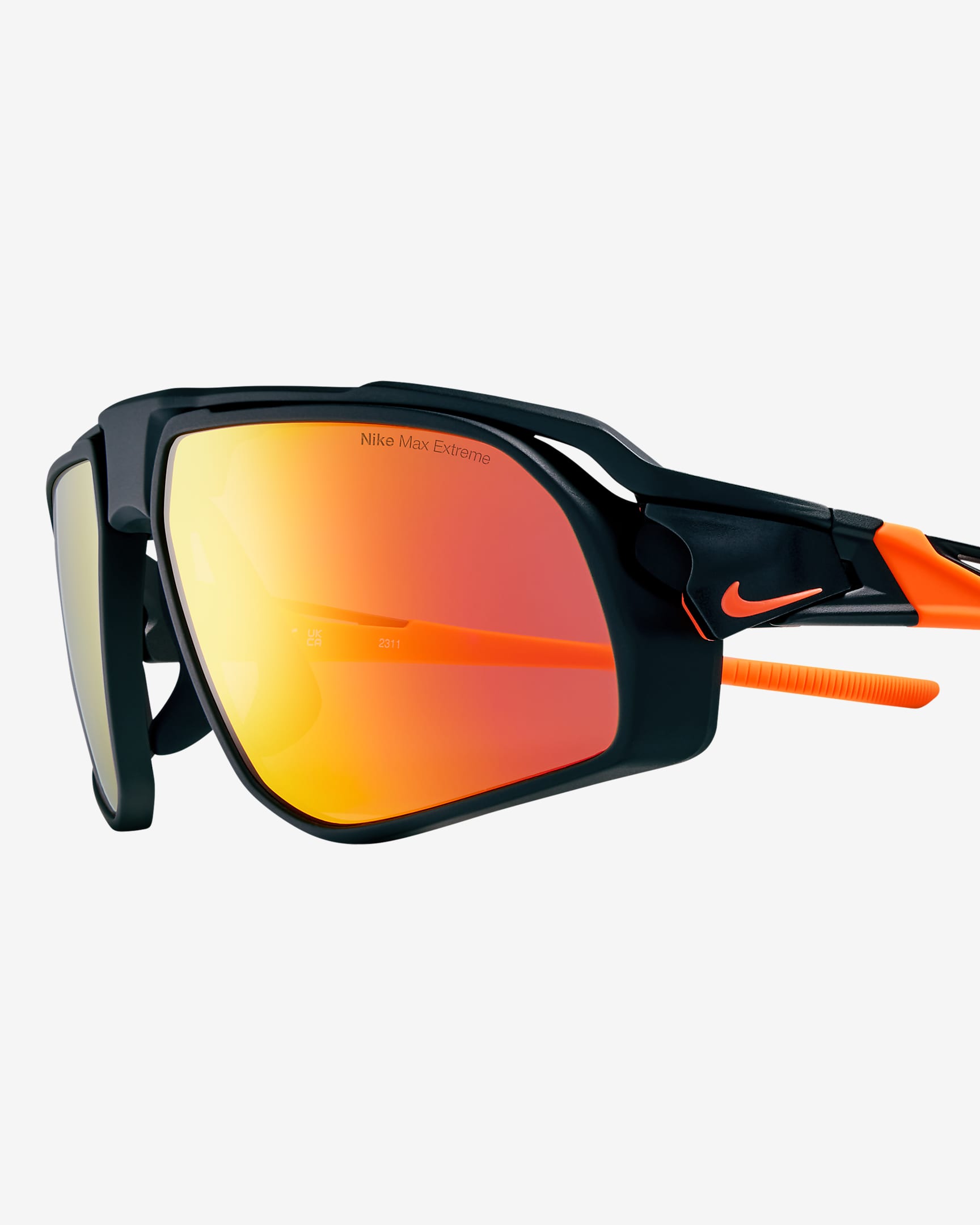 Nike Flyfree Sonnenbrille mit Road Tint - Schwarz/Total Orange