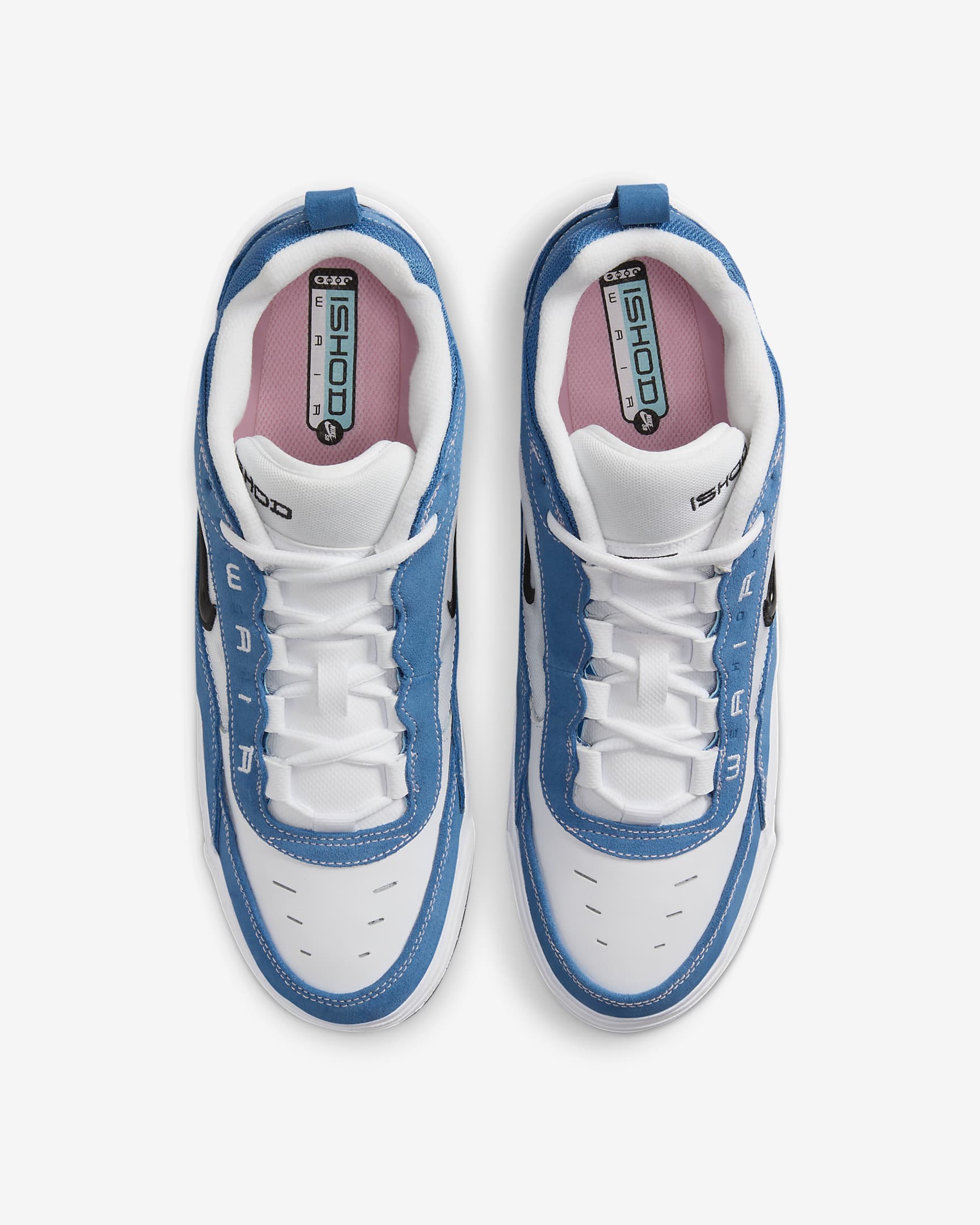 Nike Air Max Ishod 男鞋 - Star Blue/白色/Medium Soft Pink/黑色