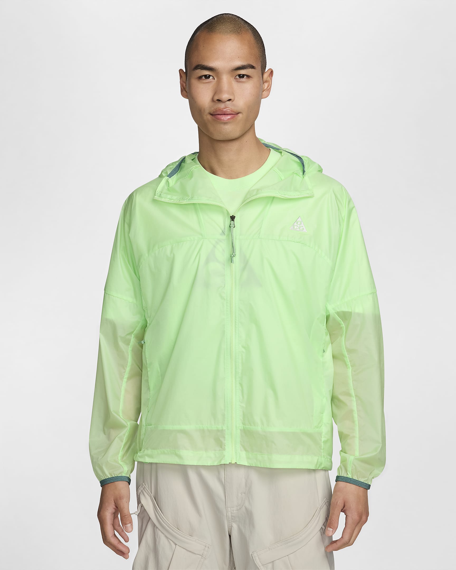 Nike ACG "Cinder Cone" Men's Windproof Jacket - Vapor Green/Bicoastal/Summit White