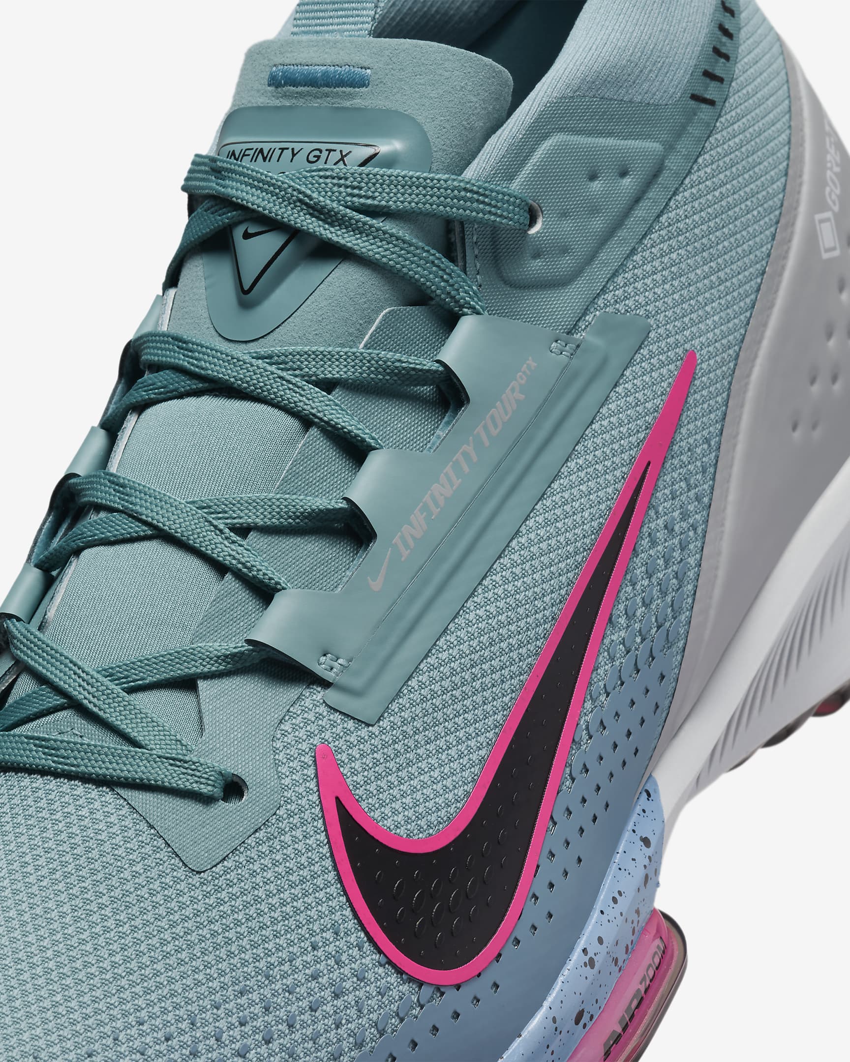 Nike Infinity Tour 2 GORE-TEX Men's Waterproof Golf Shoes - Denim Turquoise/Aegean Storm/Hyper Pink/Black