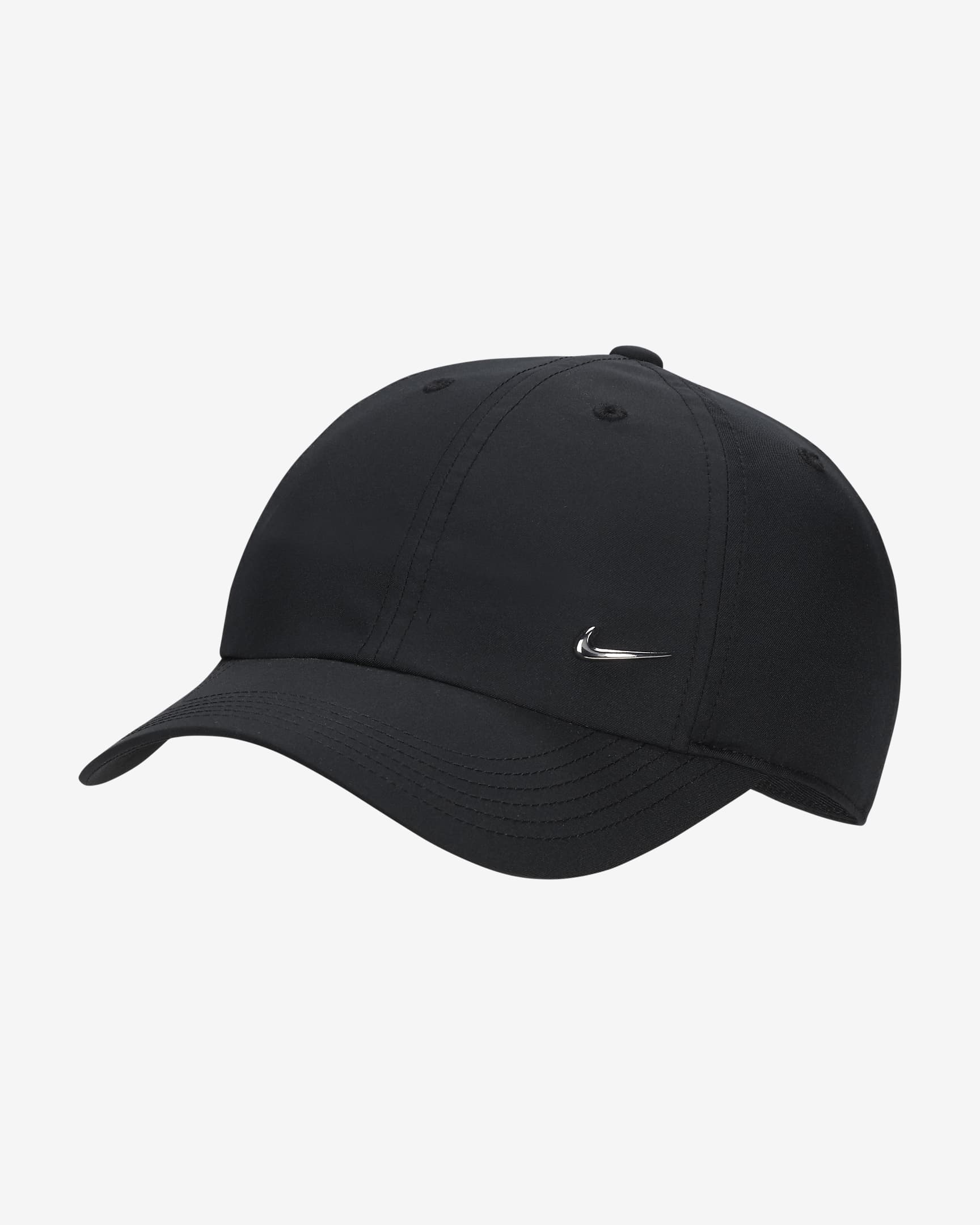 Nike Dri-FIT Club ongestructureerde pet met metalen Swoosh voor kids - Zwart