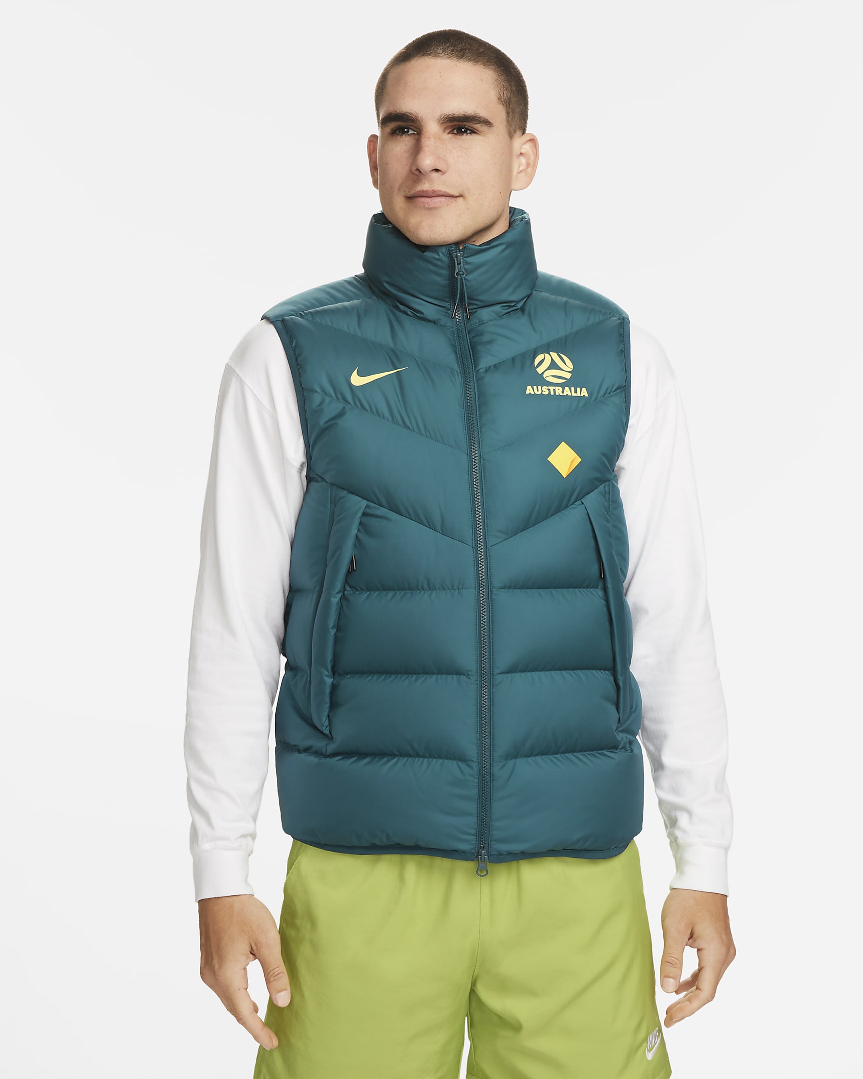 Australia Windrunner Men's Nike Football Down Gilet. Nike DK
