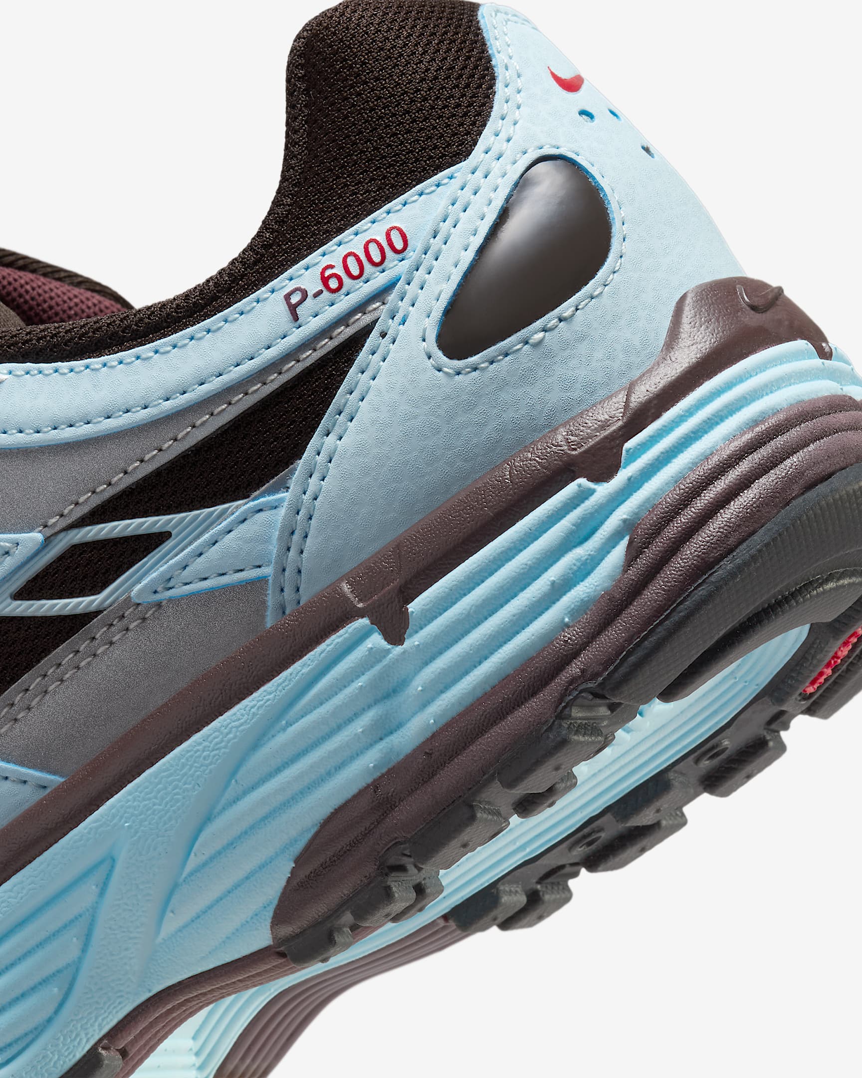 Nike P-6000 Kadın Ayakkabısı - Glacier Blue/Velvet Brown/Metallic Silver/Burgundy Crush