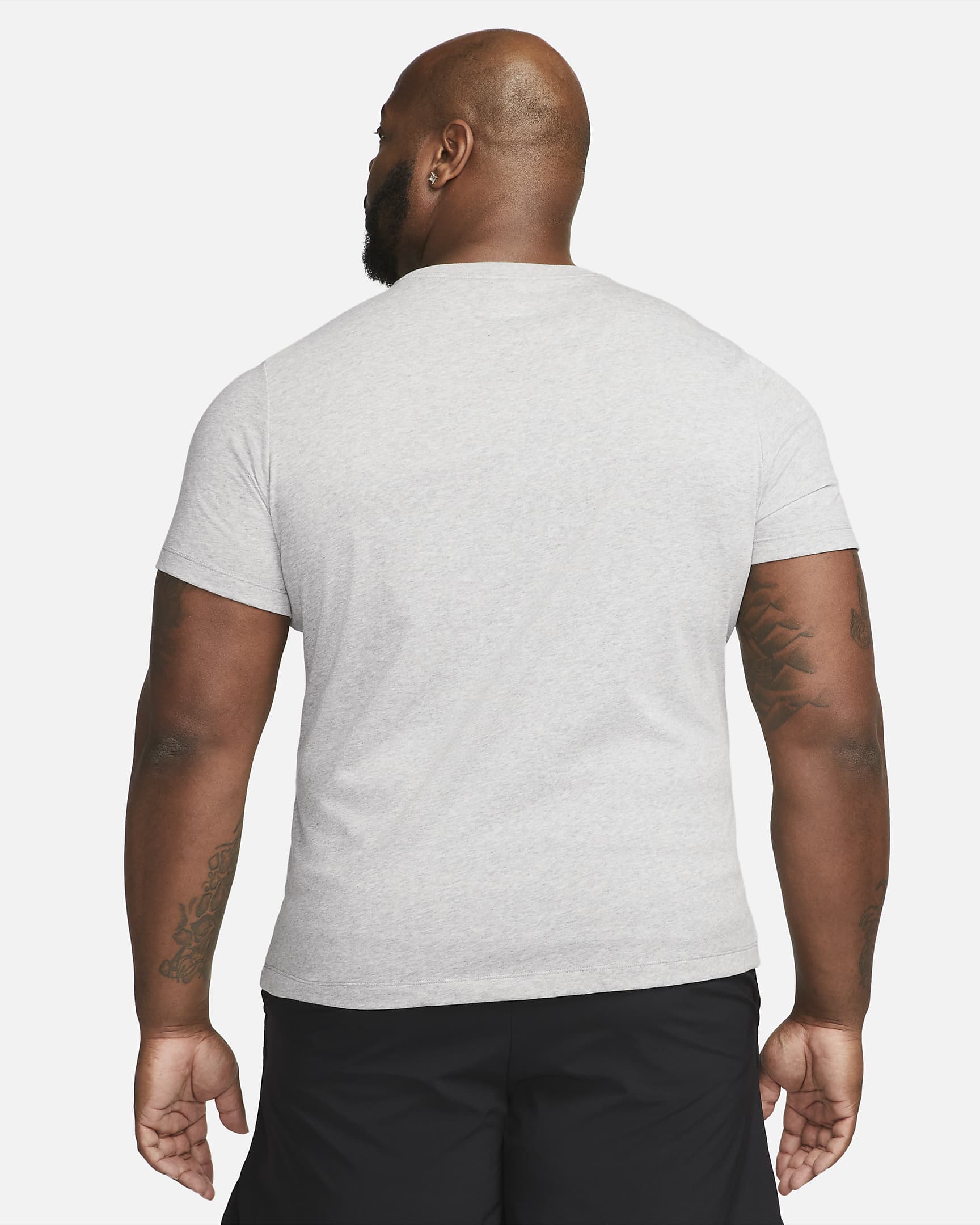 Nike Dri-FIT Men's Fitness T-Shirt - Dark Grey Heather/Black