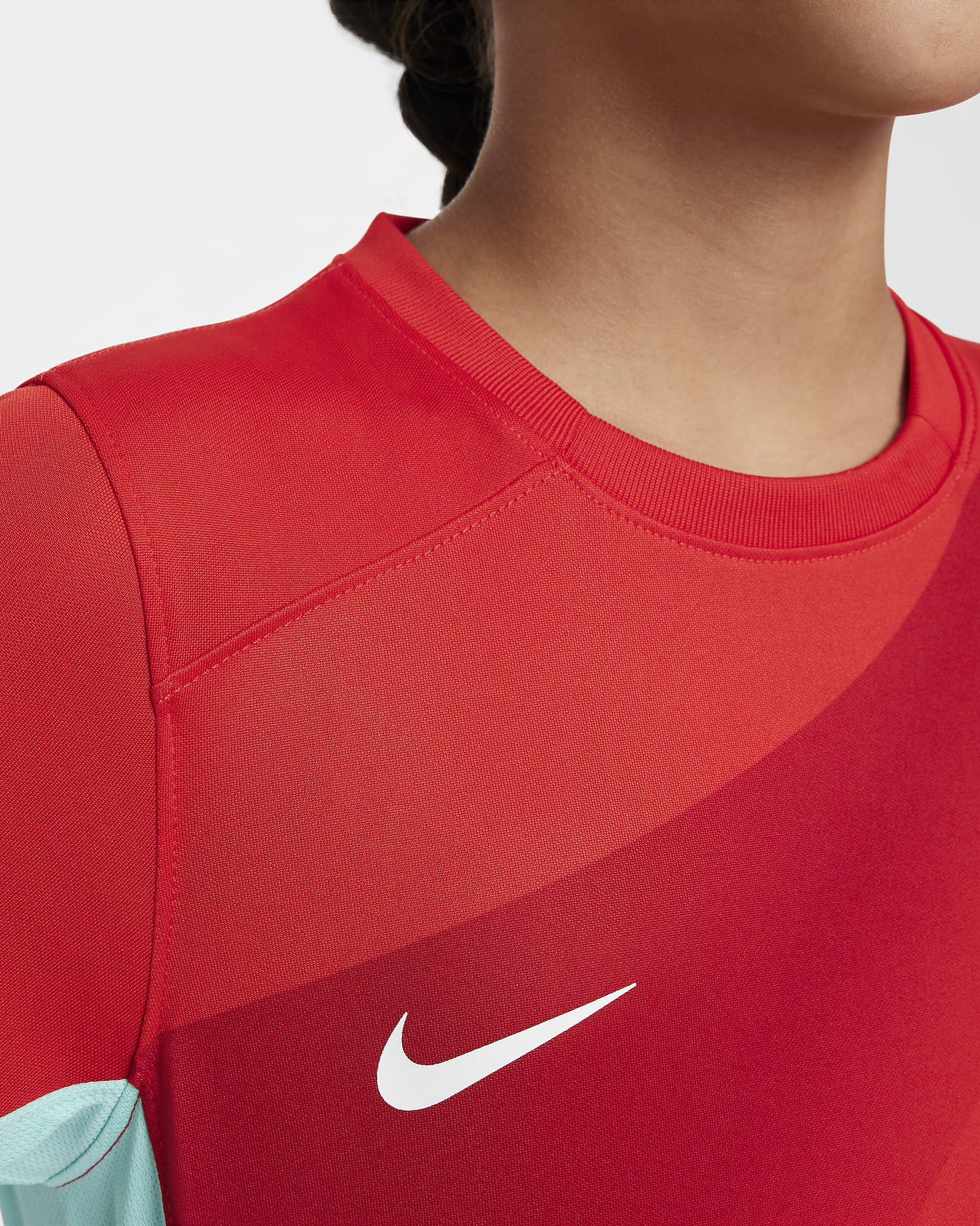 Jersey Nike Dri-FIT de la NWSL tipo réplica para niños talla grande Kansas City Current 2024 Stadium Primary - Rojo cometa