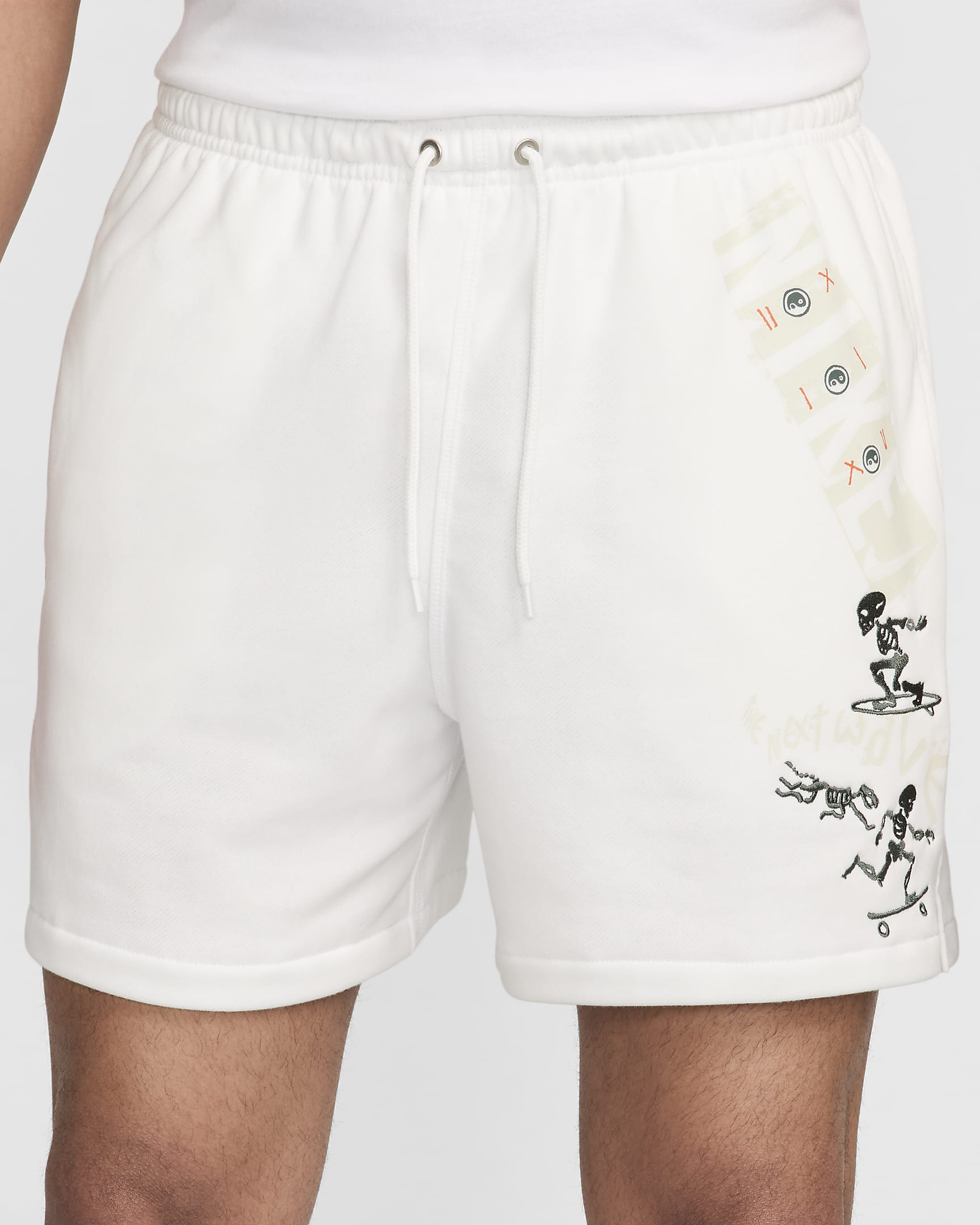 Short en molleton Flow Nike Club pour homme - Summit White