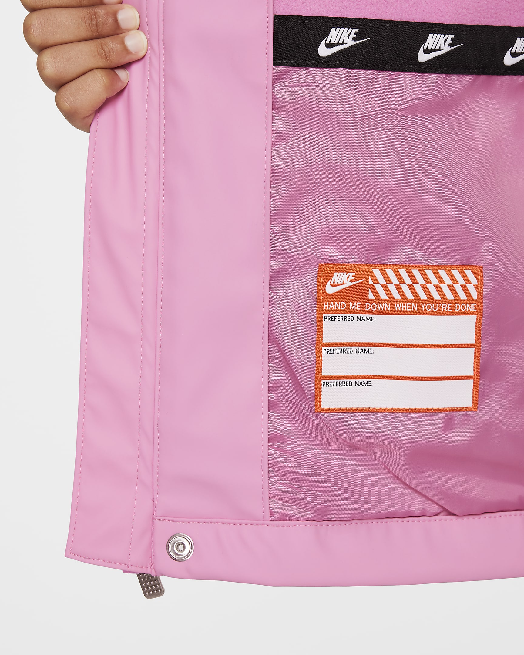 Nike Little Kids' Rain Jacket - Magic Flamingo