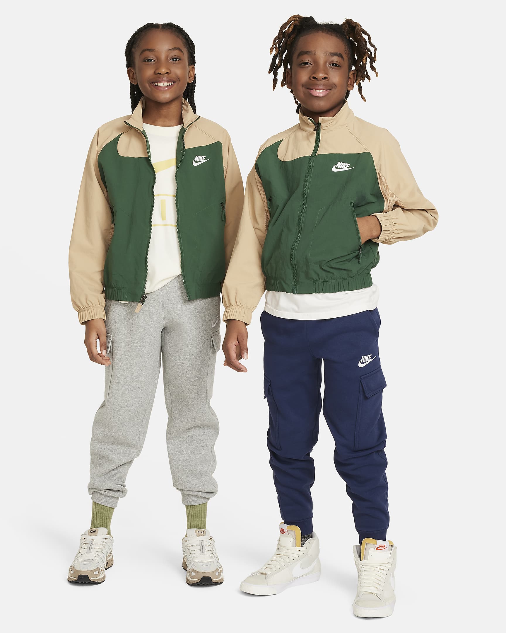 Nike Sportswear Amplify Big Kids' Woven Full-Zip Jacket. Nike JP