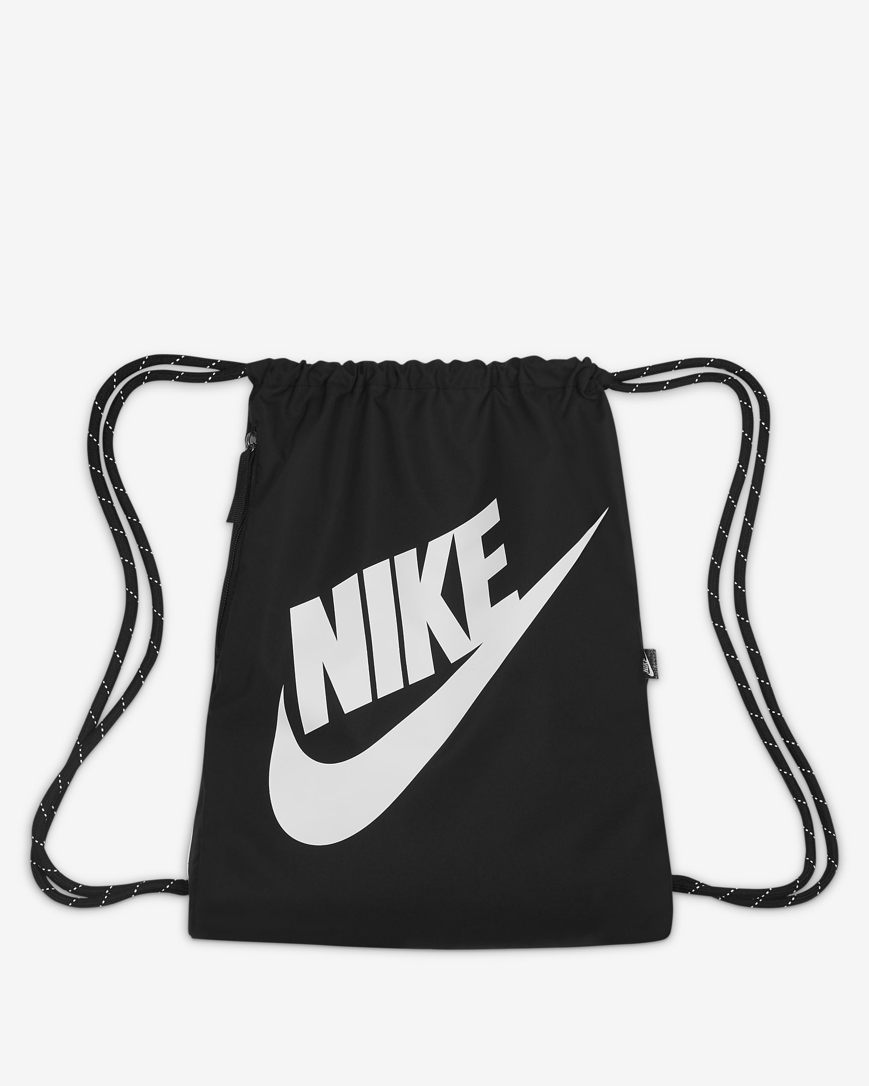 Sac avec cordon de serrage Nike Heritage (13 L) - Noir/Noir/Blanc