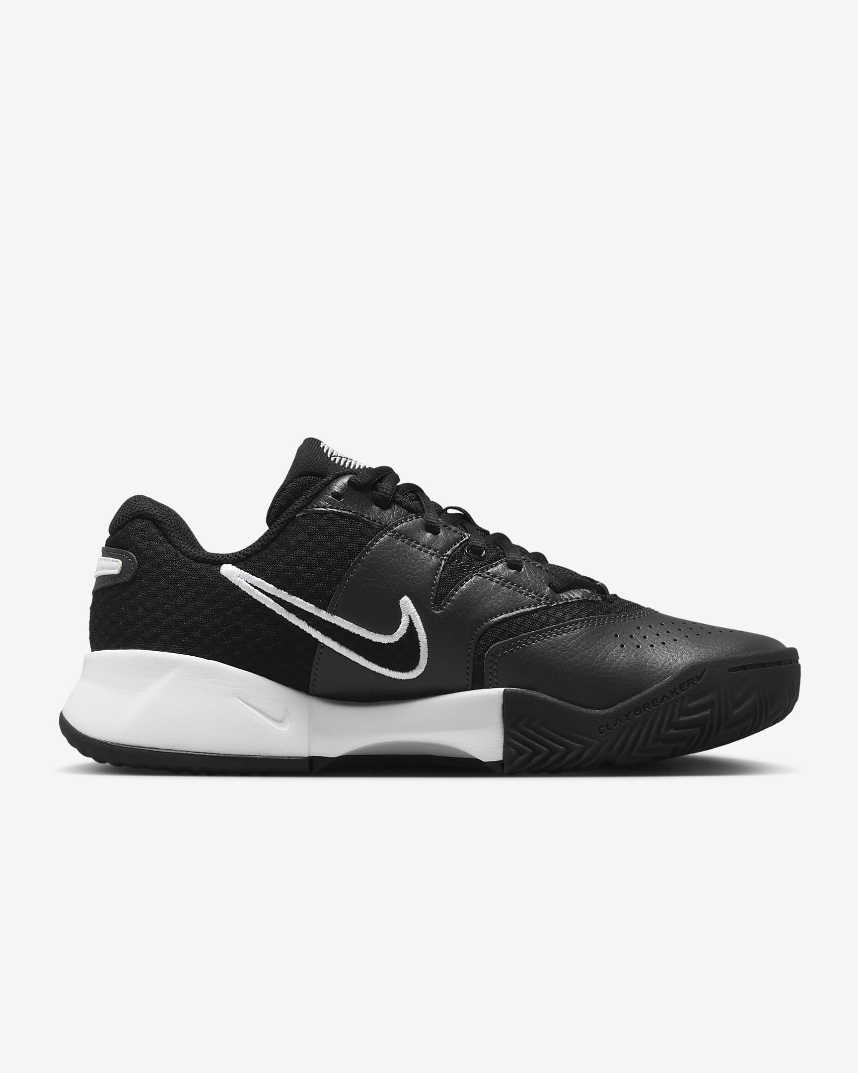 NikeCourt Lite 4 Tennisschuh für Sandplätze für Damen - Schwarz/Anthracite/Weiß