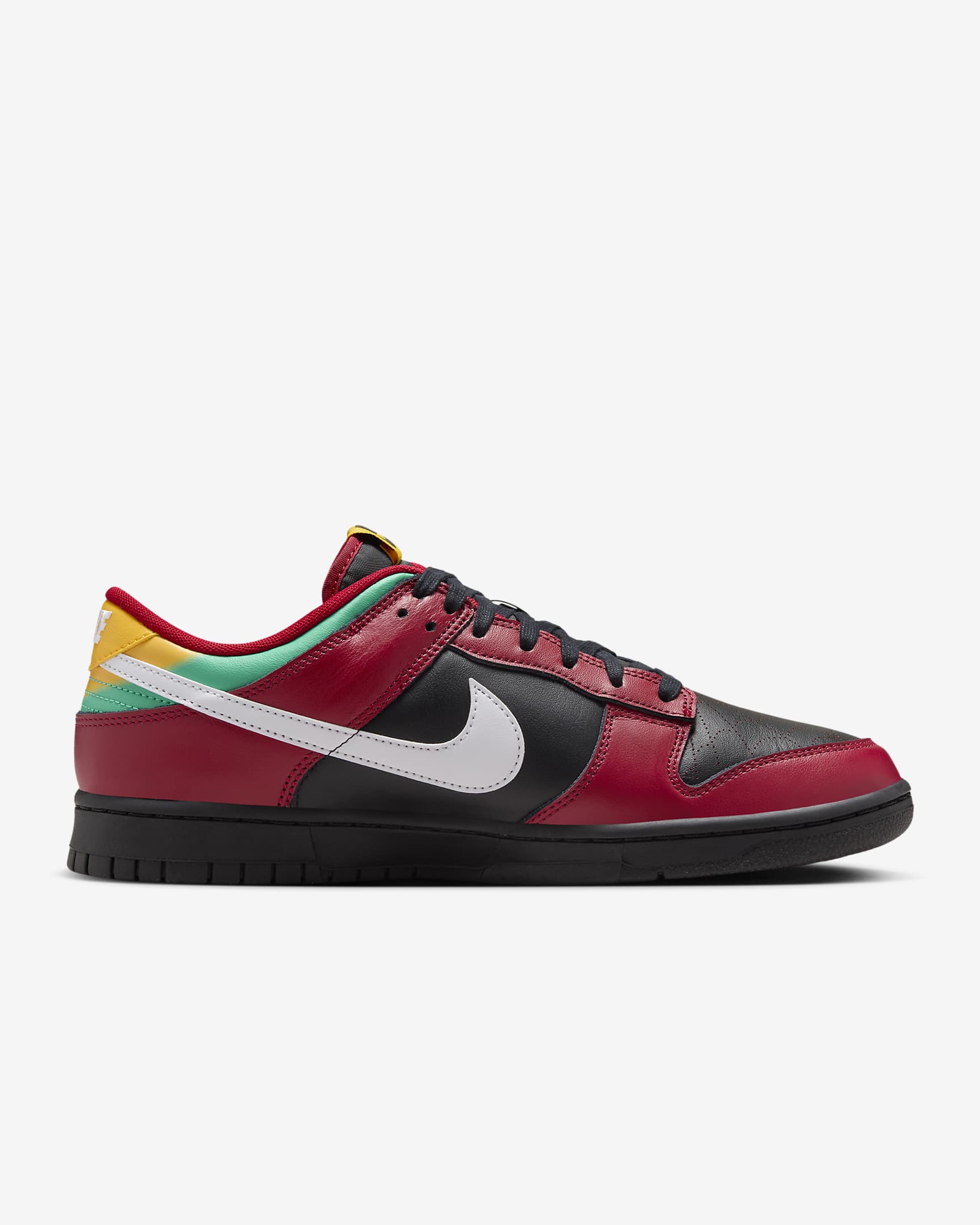 Ανδρικά παπούτσια Nike Dunk Low Retro LTD - Μαύρο/Gym Red/University Gold/Λευκό