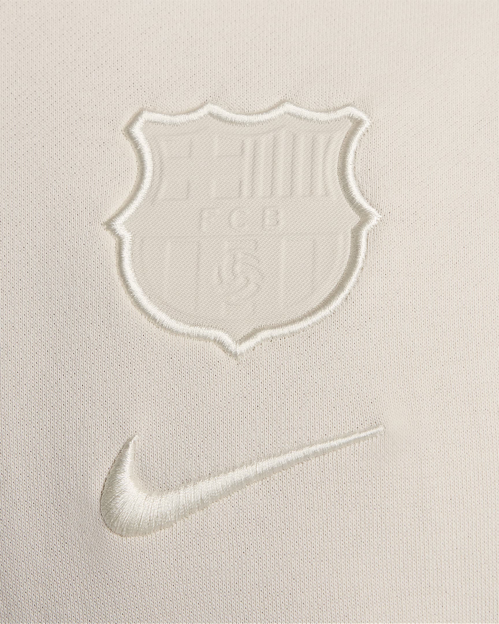 F.C. Barcelona Club Home Men's Nike Football Crew-Neck Sweatshirt - Light Orewood Brown/Light Orewood Brown