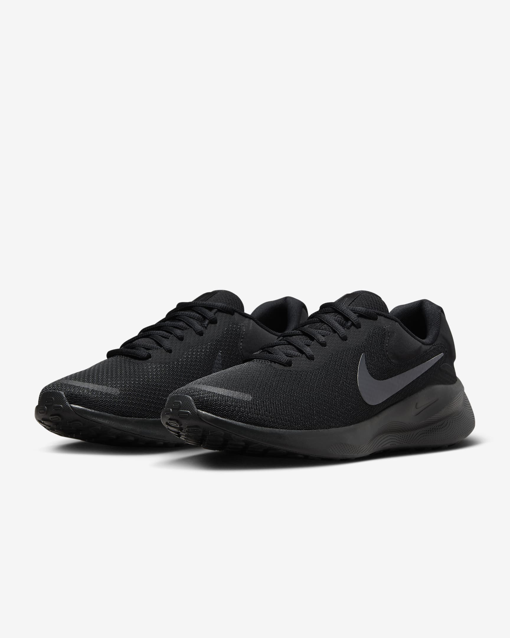 Nike Revolution 7 løpesko for vei til herre - Svart/Off Noir