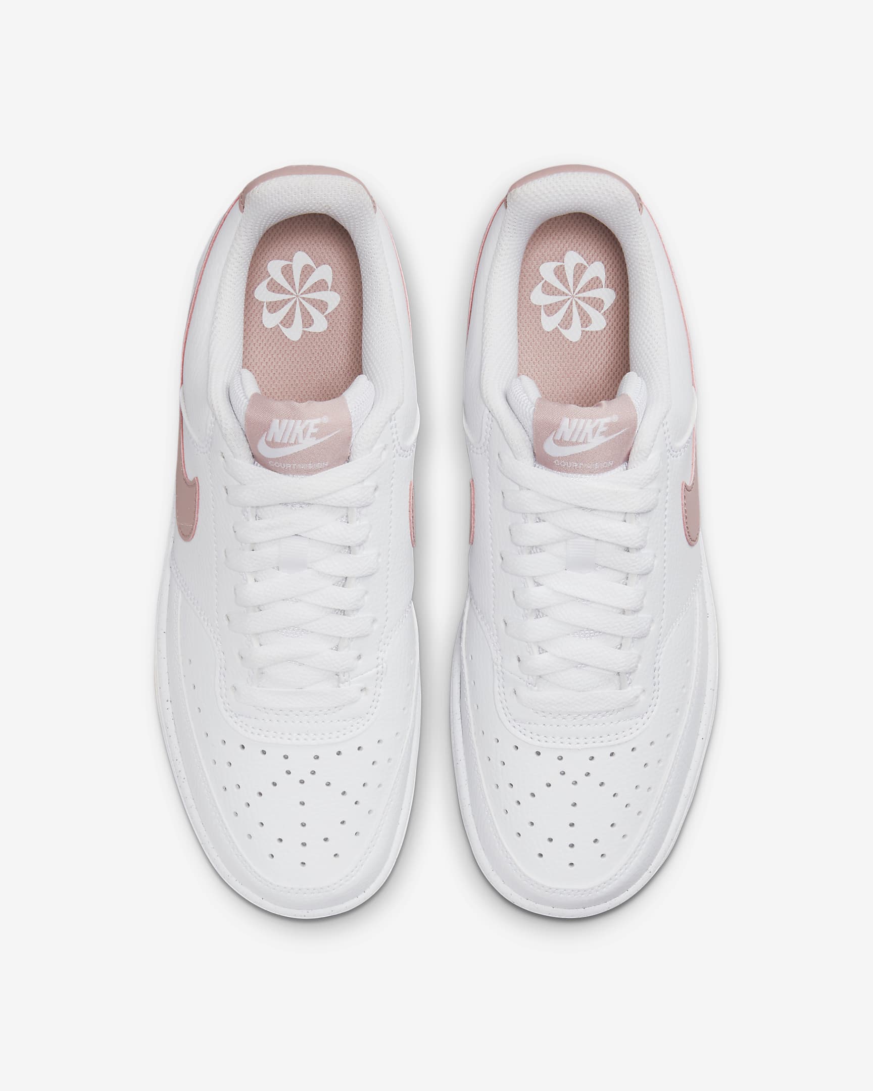 Nike Court Vision Low Next Nature Women's Shoes - White/Pink Oxford