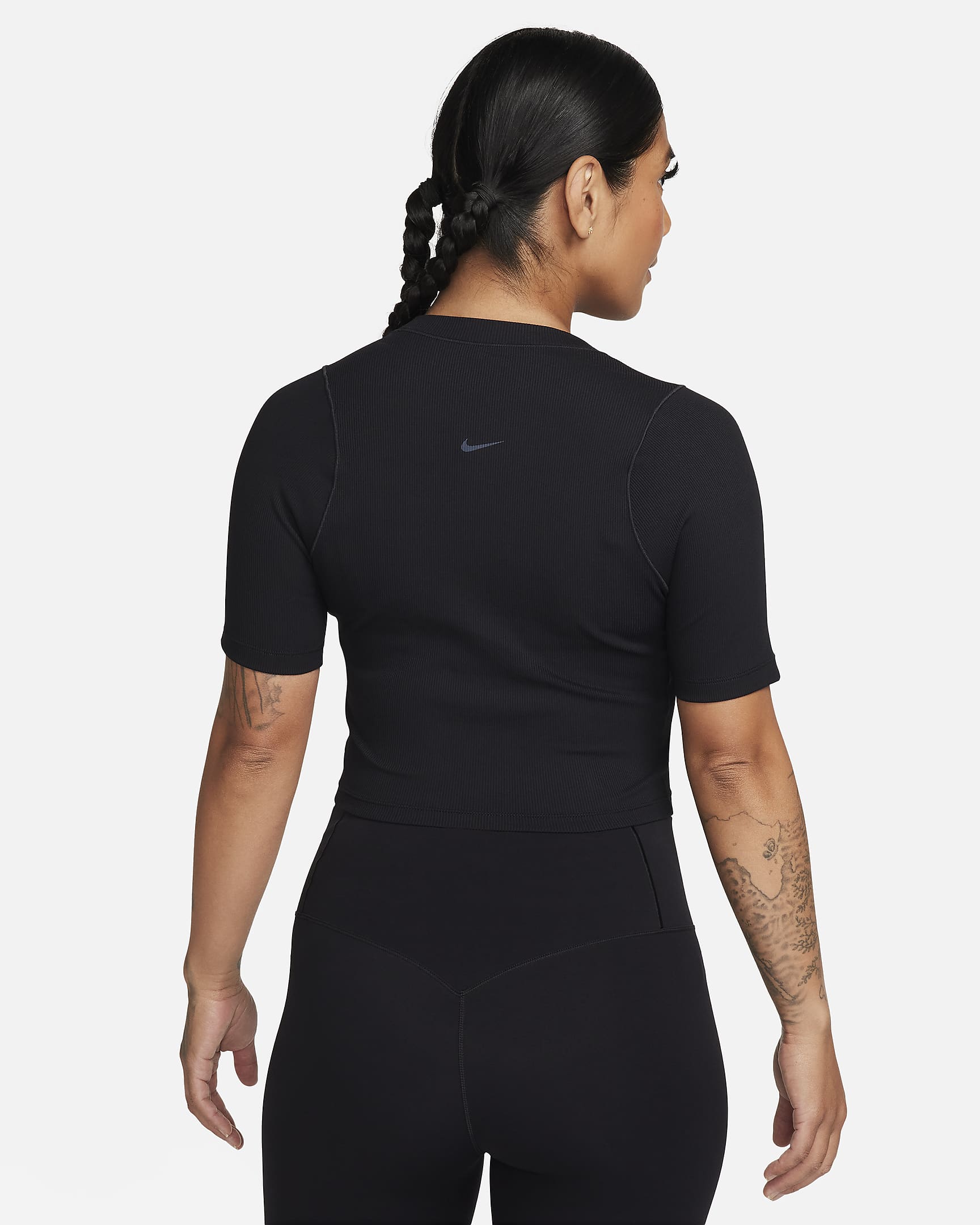 Nike Zenvy Rib Women's Dri-FIT Short-Sleeve Cropped Top. Nike CA