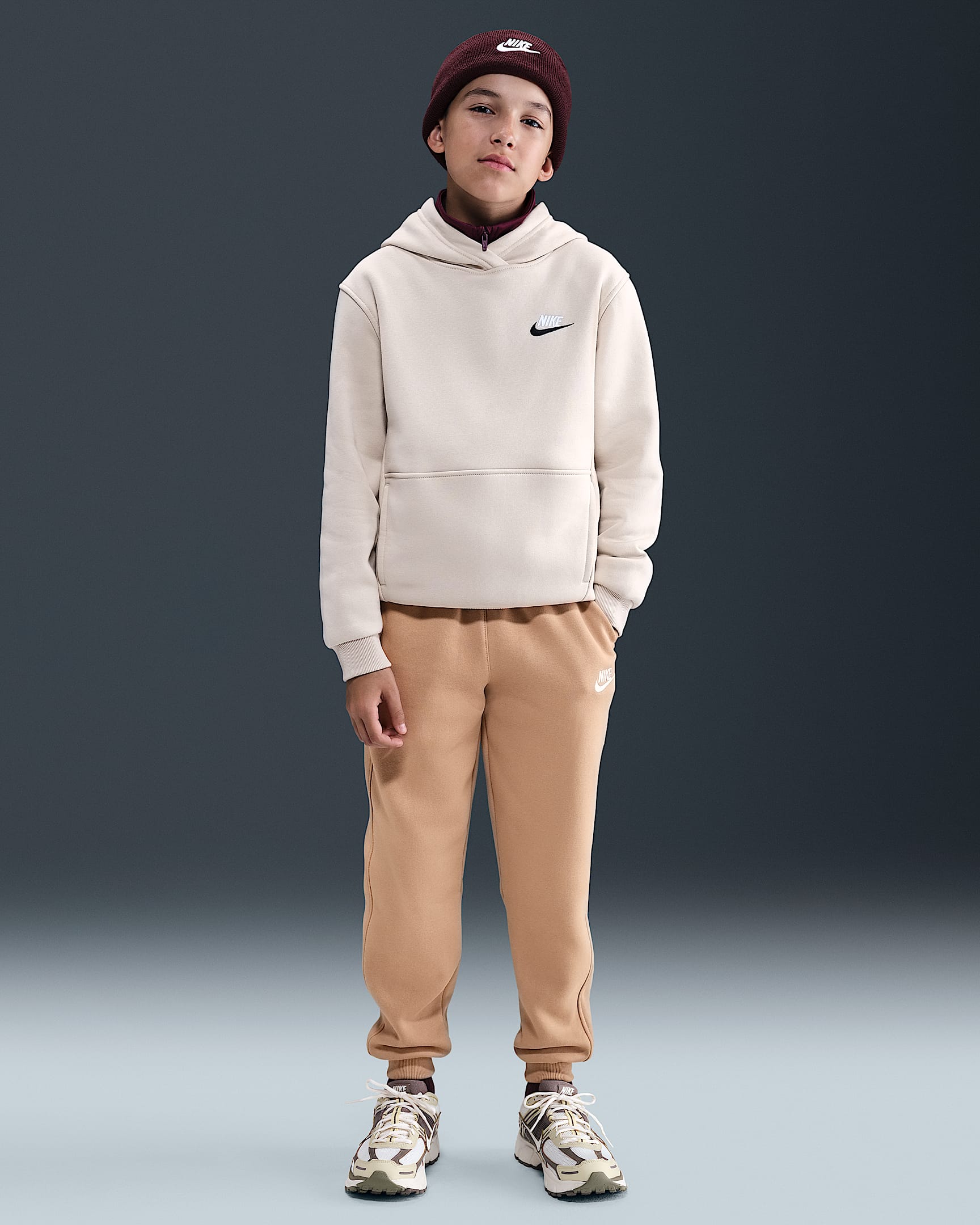 Nike Sportswear Club Fleece joggingbroek voor kids - Hemp/Wit