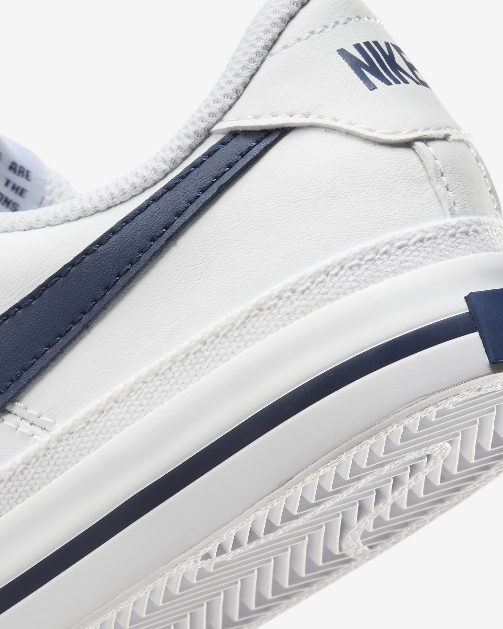 Nike Court Legacy sko til store barn - Hvit/Midnight Navy