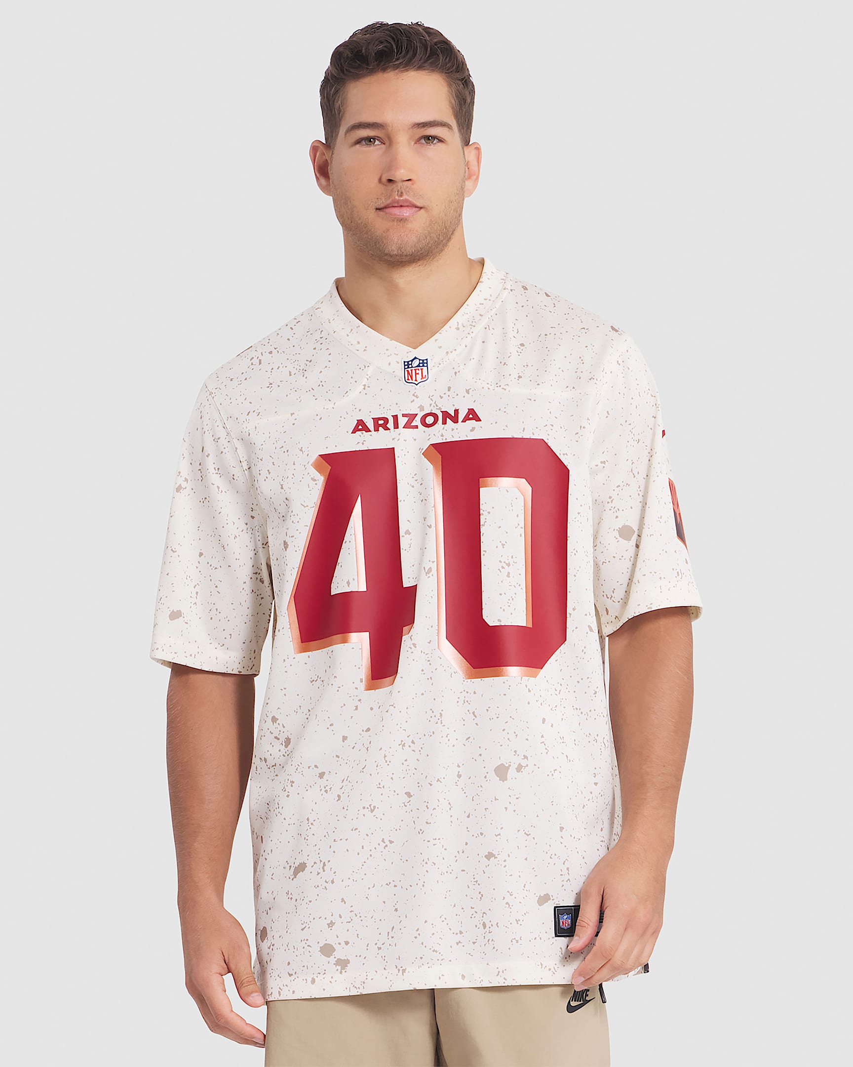 Pat Tillman Arizona Cardinals Rivalries Collection Men’s Nike NFL Game Jersey - Natural