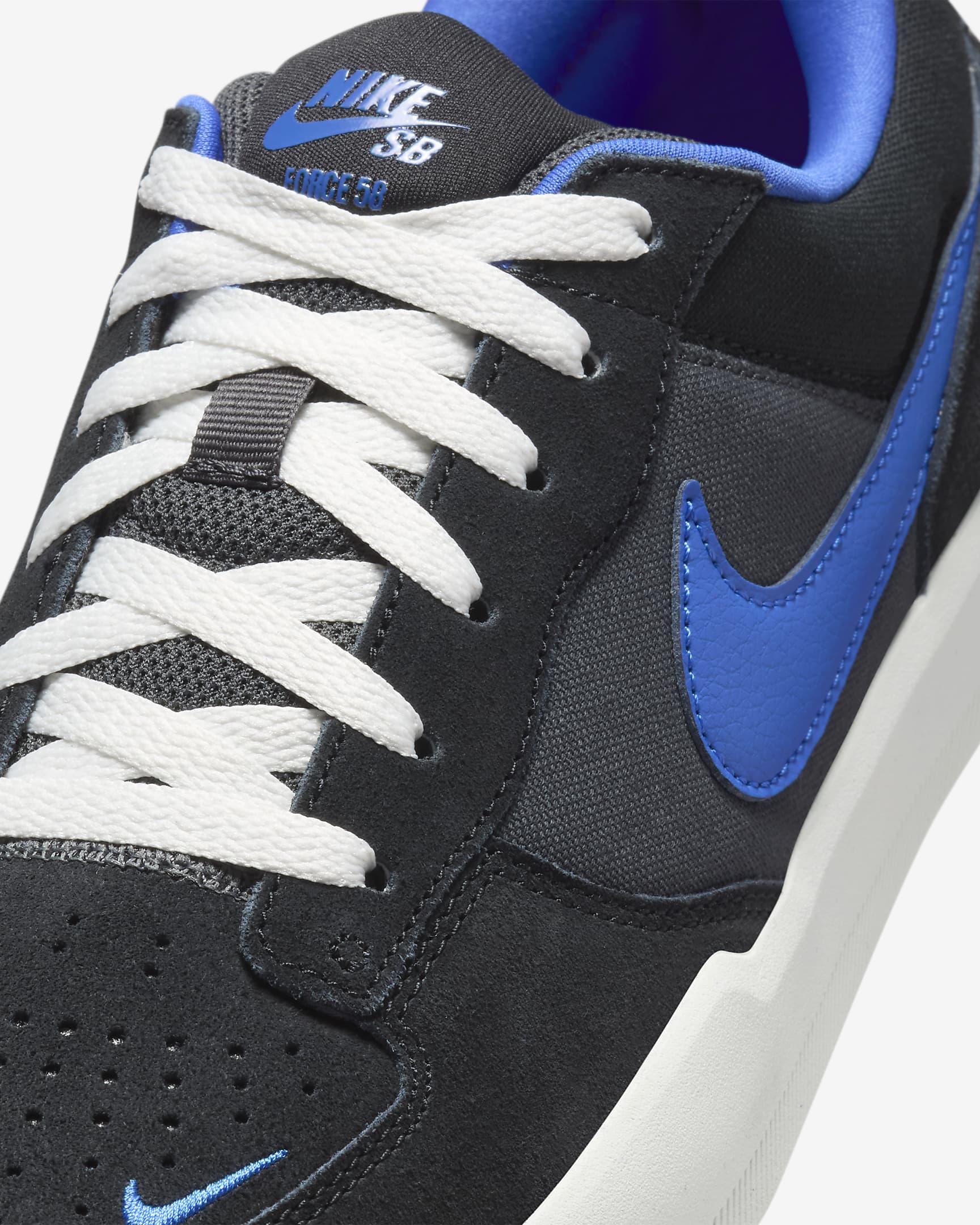 Tenis de skateboarding Nike SB Force 58 - Negro/Antracita/Blanco cumbre/Hiperroyal