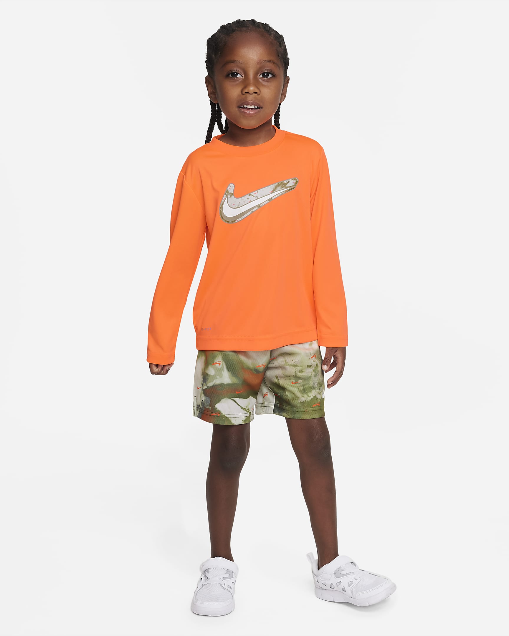 Nike Dri-FIT Textured Swoosh Long Sleeve Tee Toddler T-Shirt. Nike.com