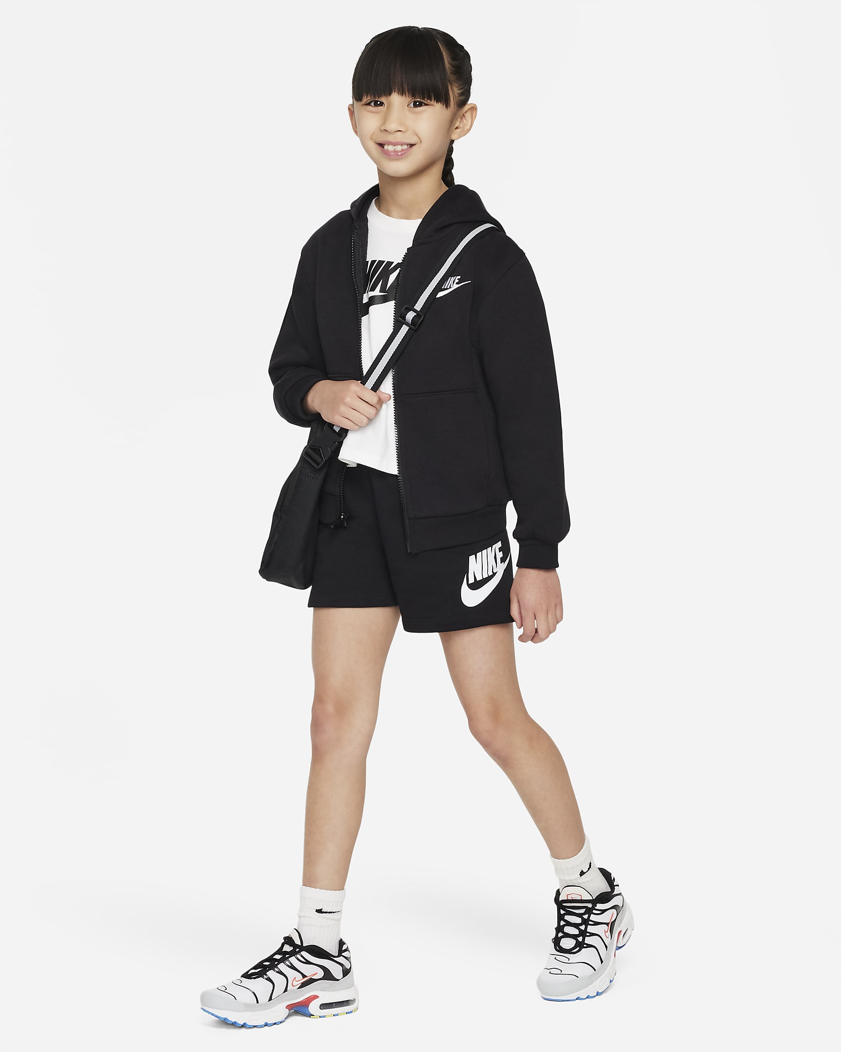 Nike Sportswear Club French Terry Shorts Little Kids Shorts - Black