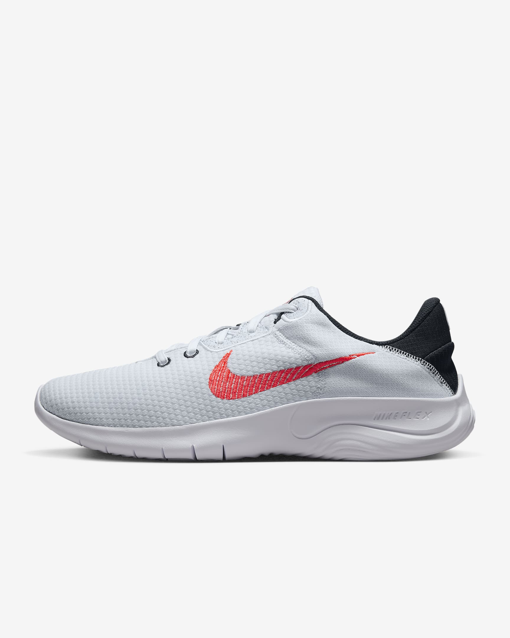 Nike Flex Experience Run 11 Men's Road Running Shoes - Football Grey/Black/White/Bright Crimson