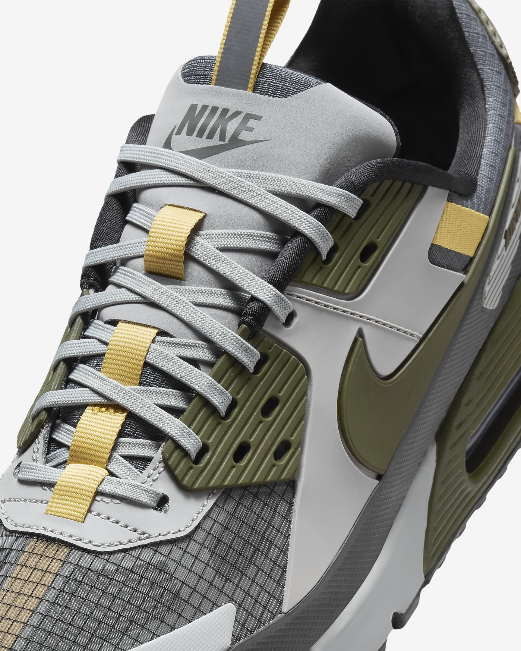 Nike Air Max 90 Drift Men's Shoes - Light Smoke Grey/Iron Grey/Infinite Gold/Cargo Khaki