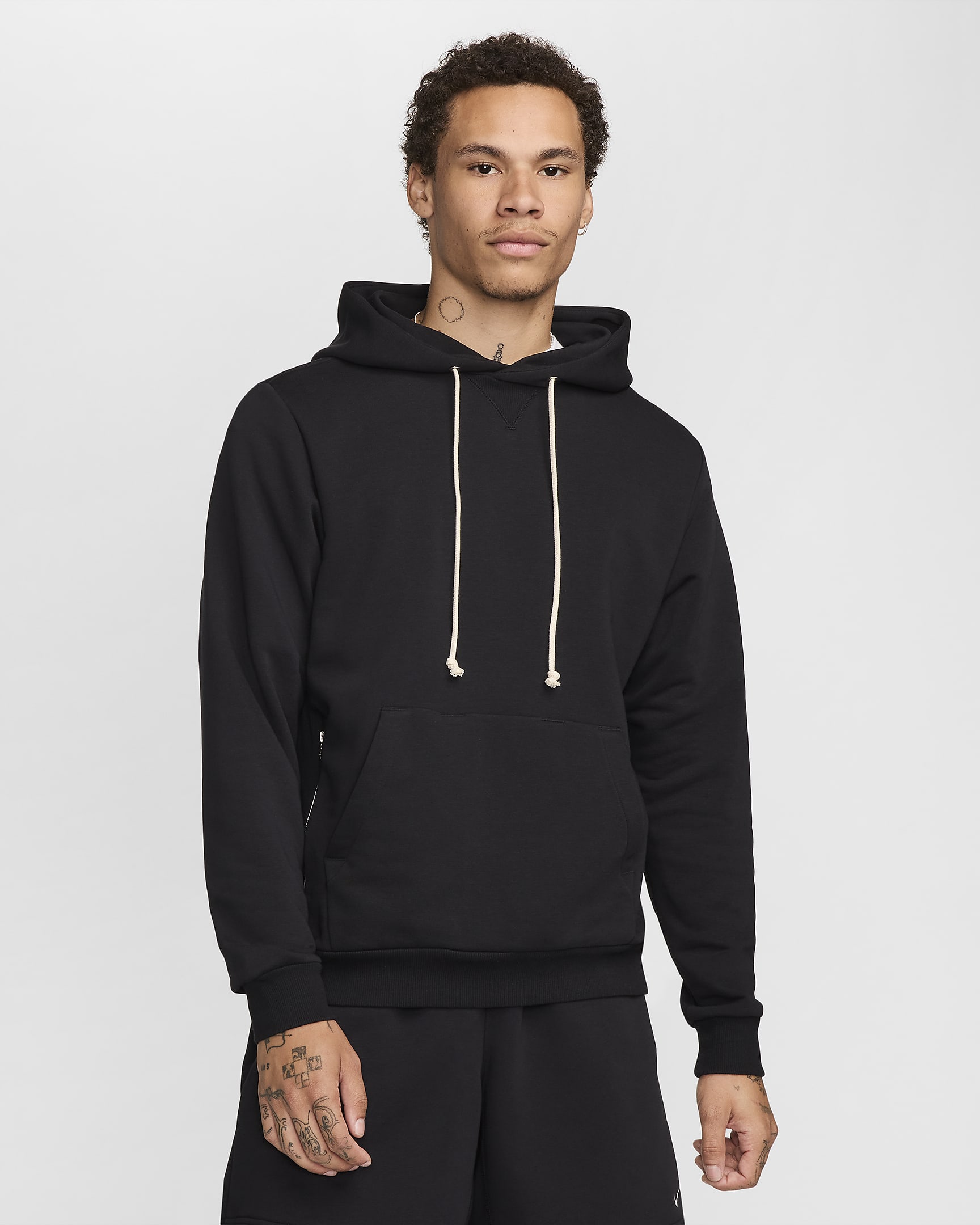 Baskethuvtröja Nike Dri-FIT Standard Issue för män - Svart/Pale Ivory