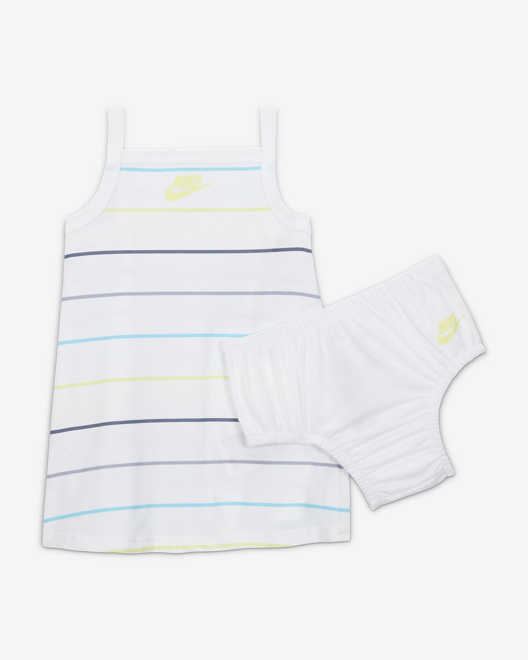 Vestido para bebé Nike "Let's Roll" Dress - Blanco