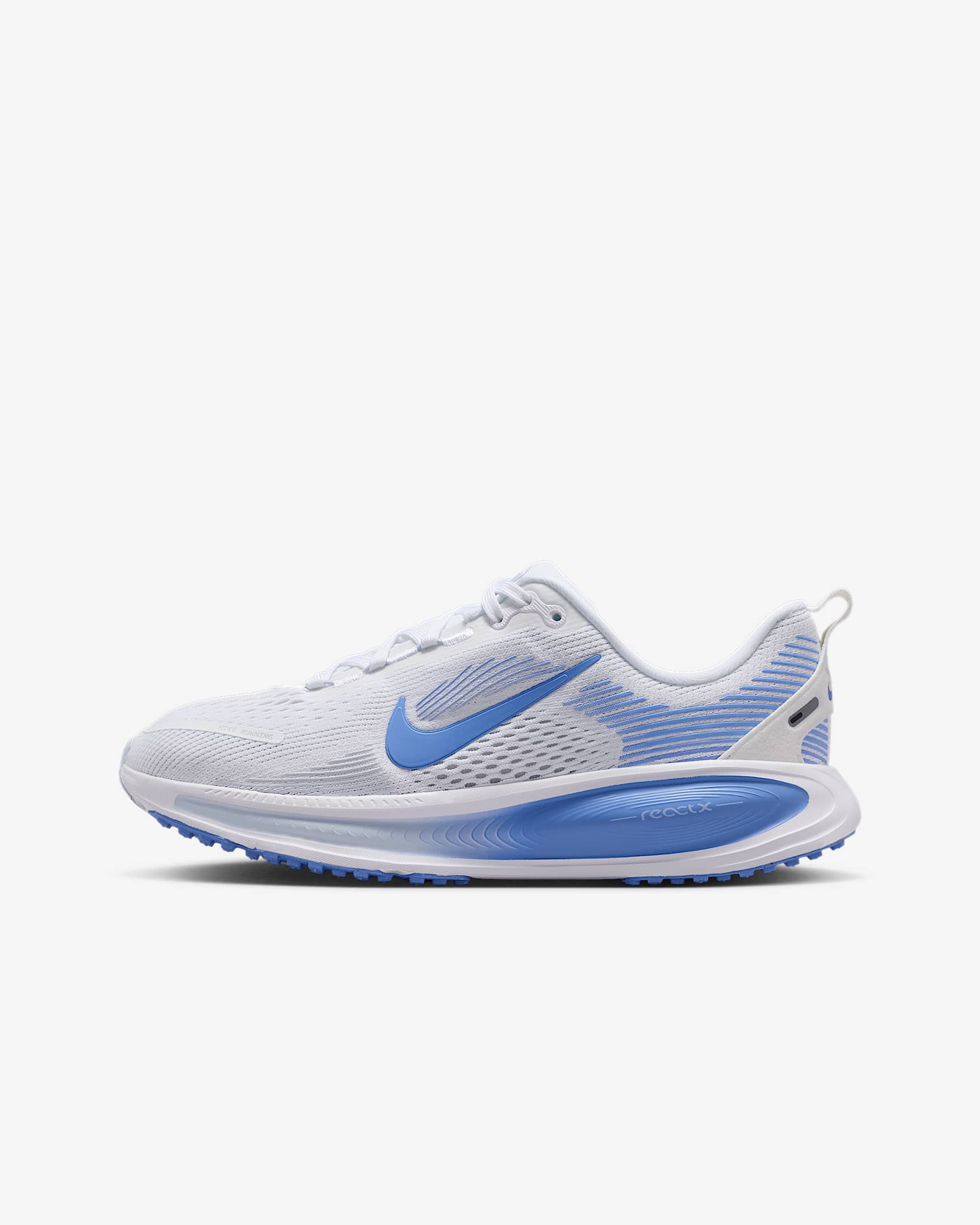Nike Vomero 18 Older Kids' Road Running Shoes - White/Football Grey/Royal Pulse