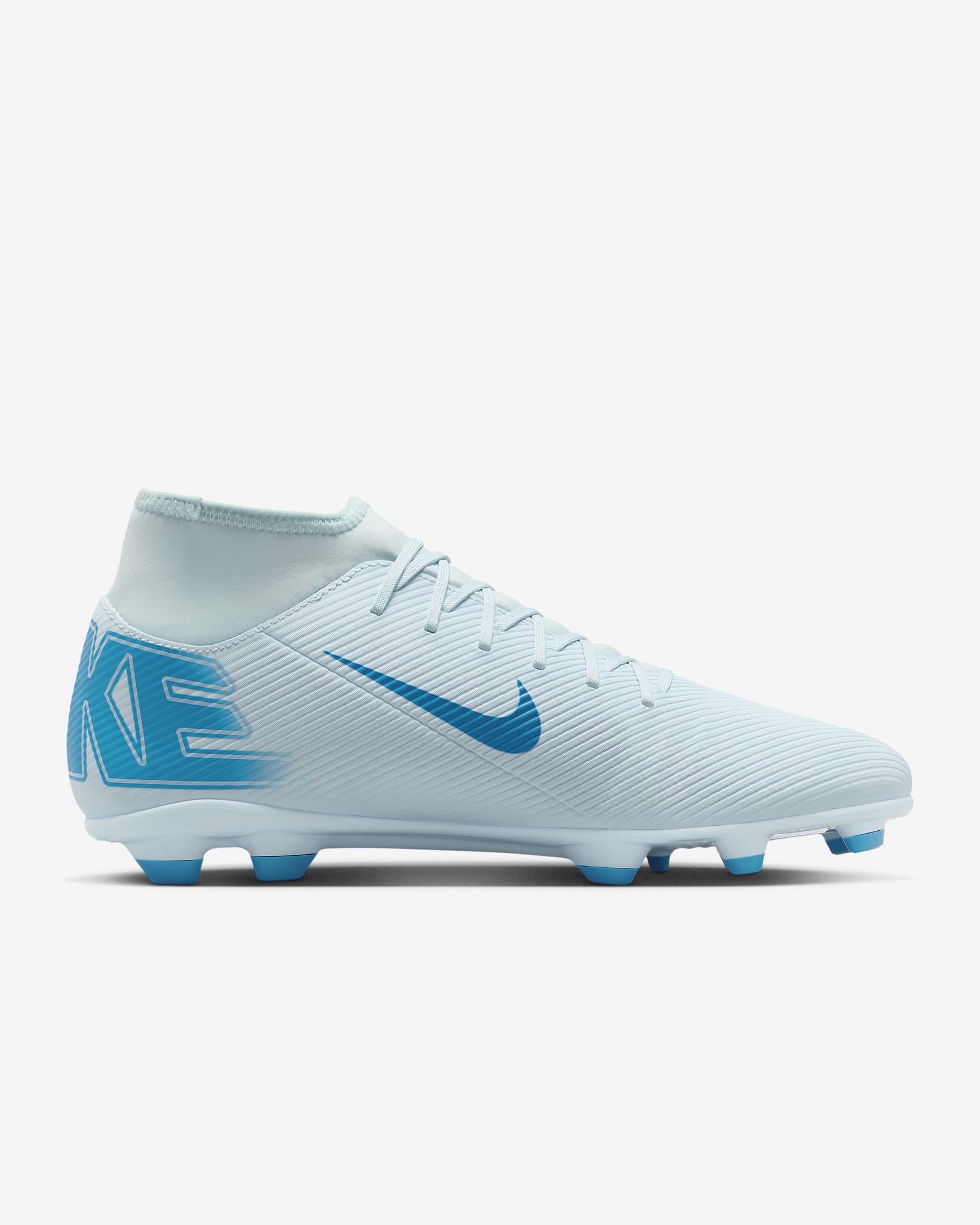 รองเท้าสตั๊ดฟุตบอลหุ้มข้อสูง MG Nike Mercurial Superfly 10 Club - Glacier Blue/Blue Orbit