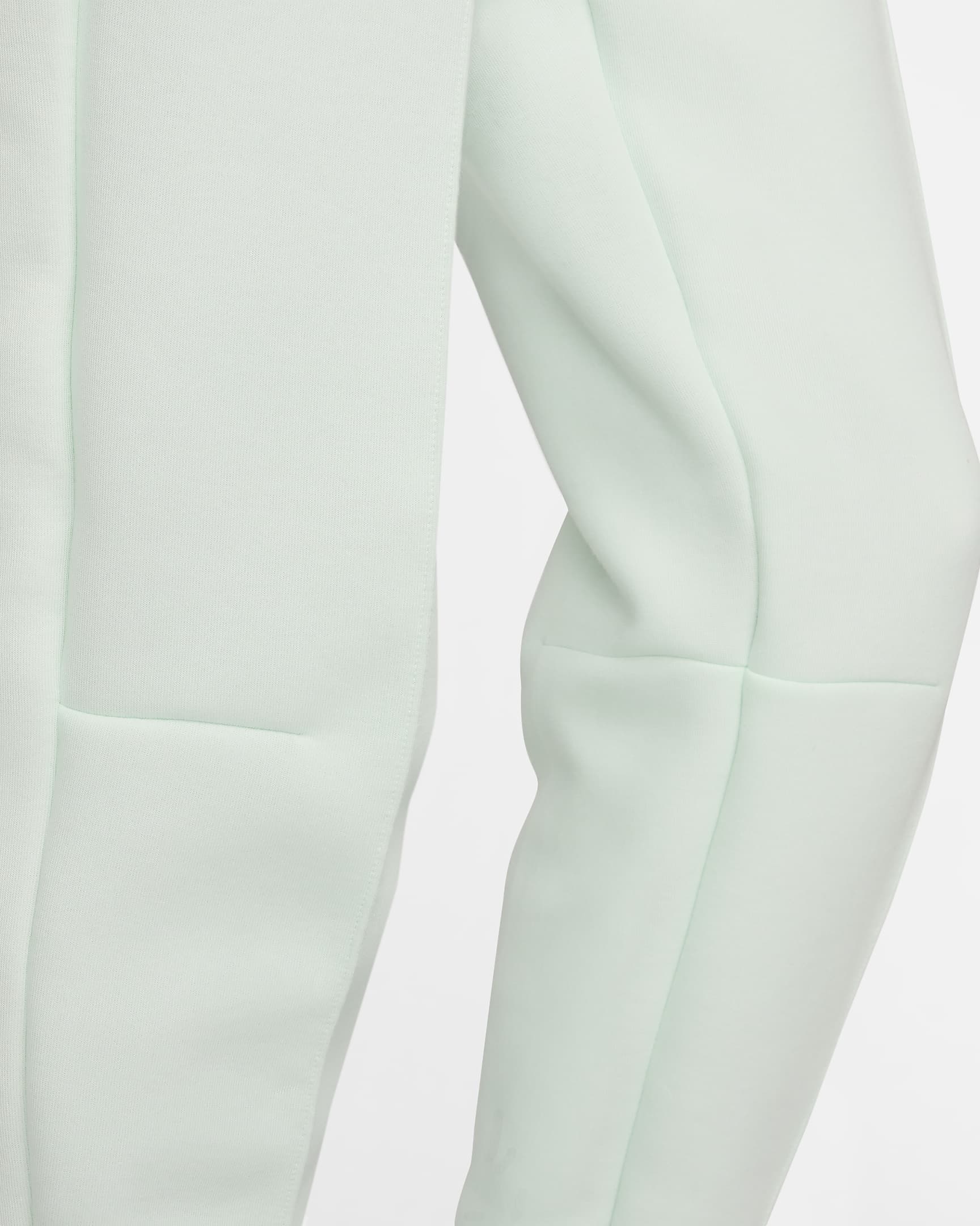 Pantalon de jogging taille mi-haute Nike Sportswear Tech Fleece pour femme - Barely Green/Noir