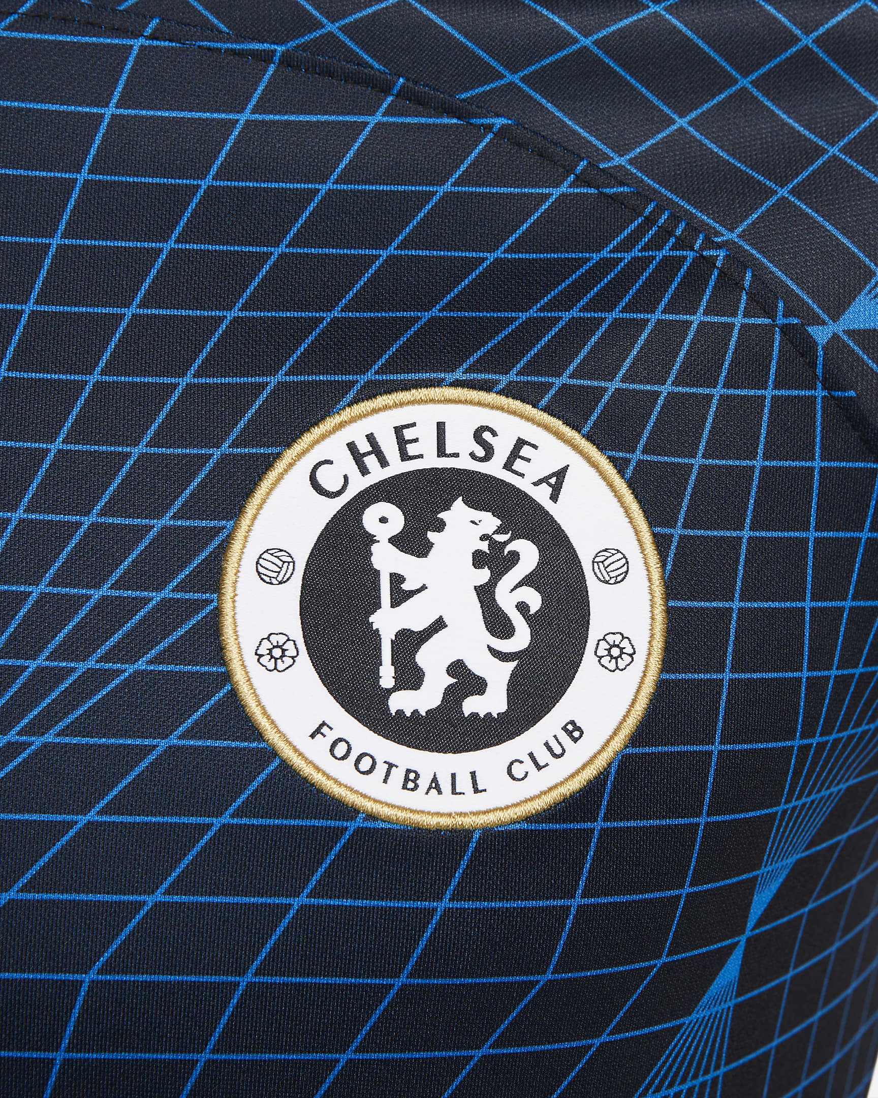 เสื้อแข่งฟุตบอลผู้ชาย Nike Dri-FIT Chelsea FC 2023/24 Stadium Away - Soar/Club Gold/ขาว