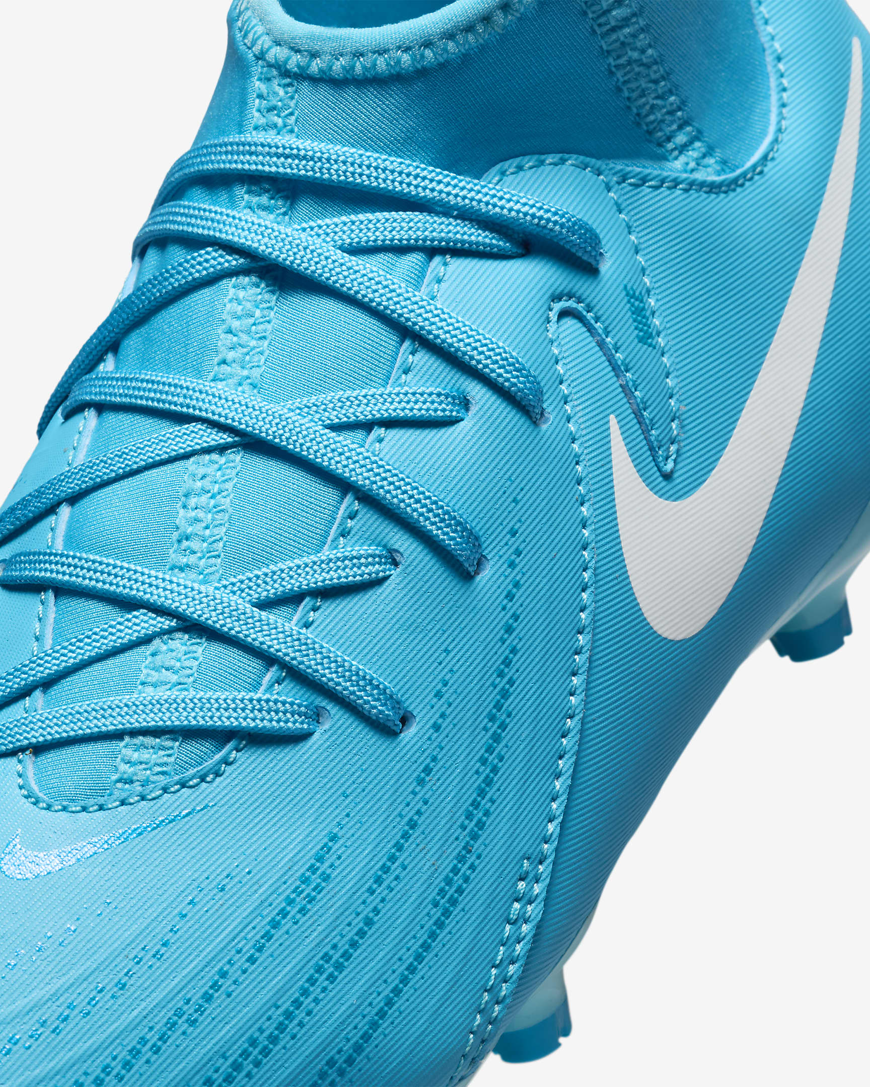 Scarpa da calcio MG Nike Jr. Phantom Luna 2 Academy – Bambino/a | Ragazzo/a - Blue Fury/Bianco