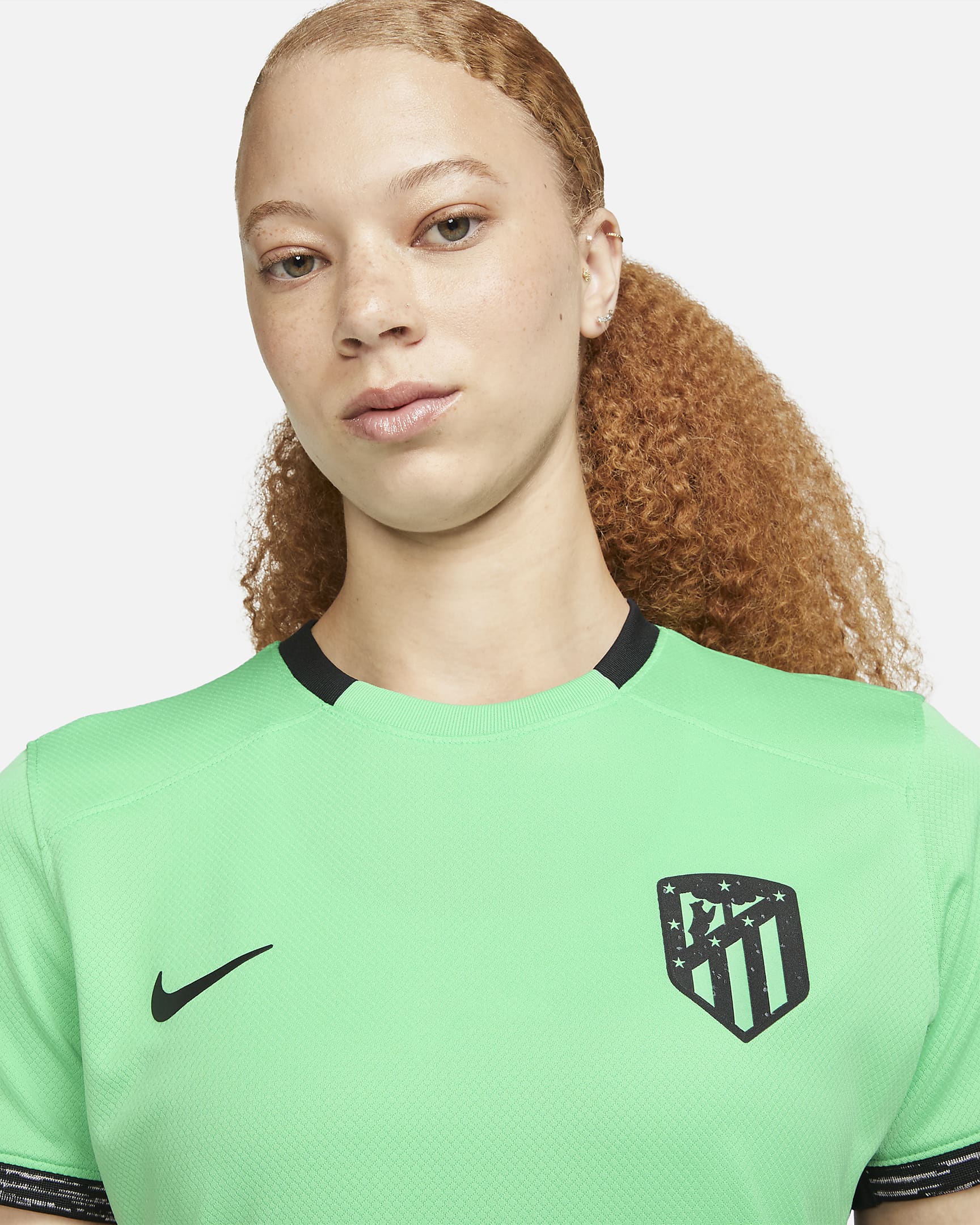 Atlético Madrid 2023/24 Stadium Third Women's Nike Dri-FIT Football Shirt - Spring Green/Black/Black