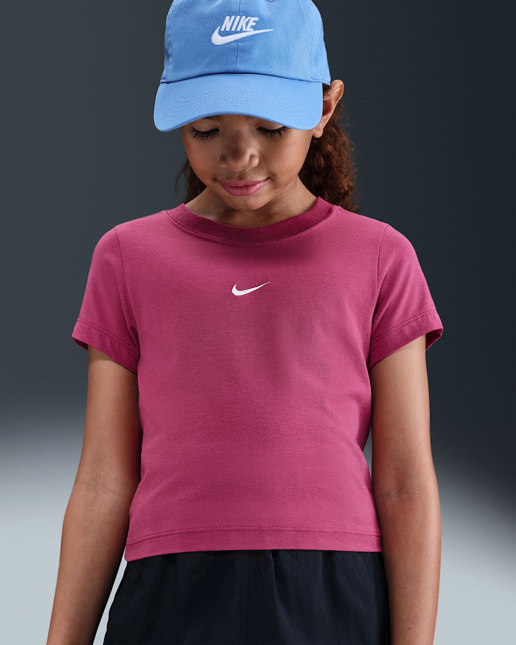 Nike Sportswear Kurz-T-Shirt (Mädchen) - Sweet Beet