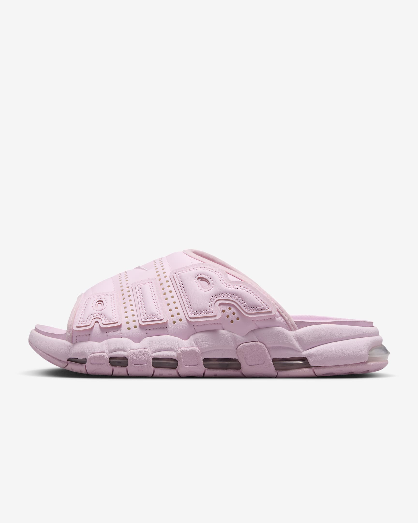 Nike Air More Uptempo Women's Slides - Pink Foam/Clear/Pink Foam