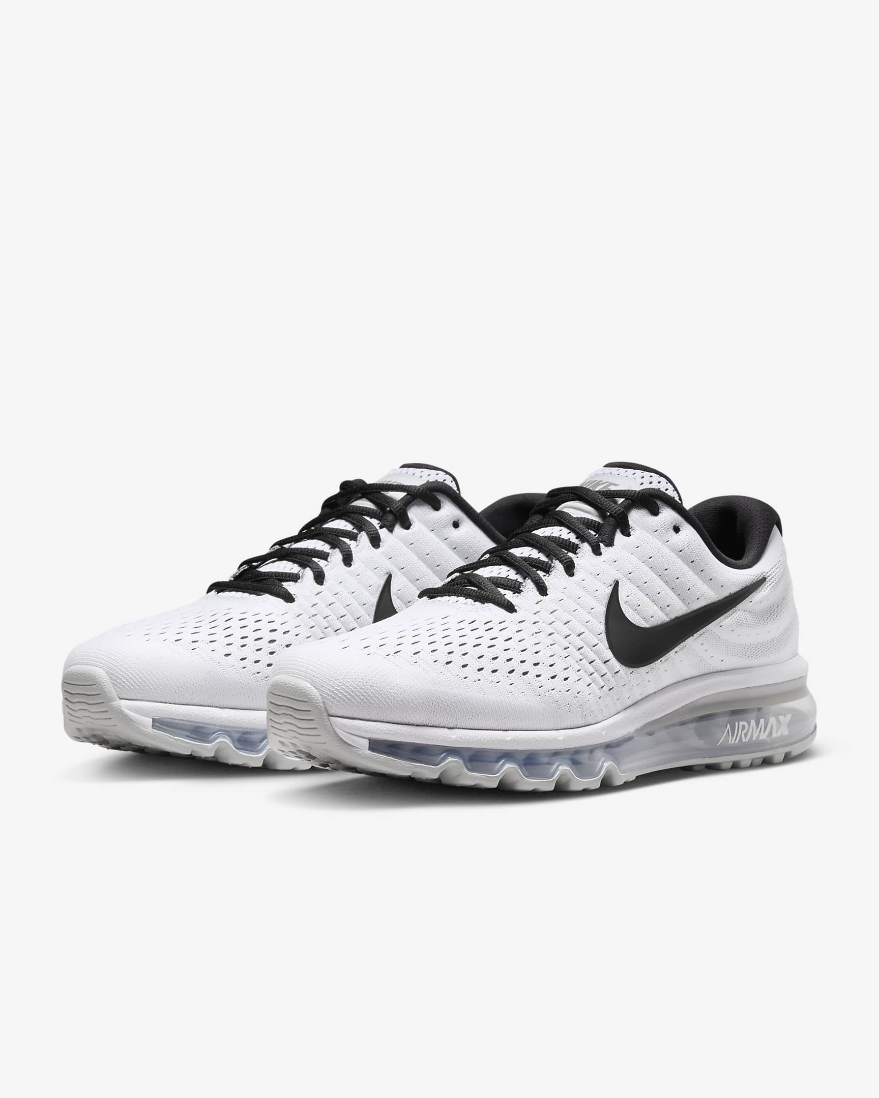 Tenis para hombre Nike Air Max 2017 - Blanco/Platino puro/Negro