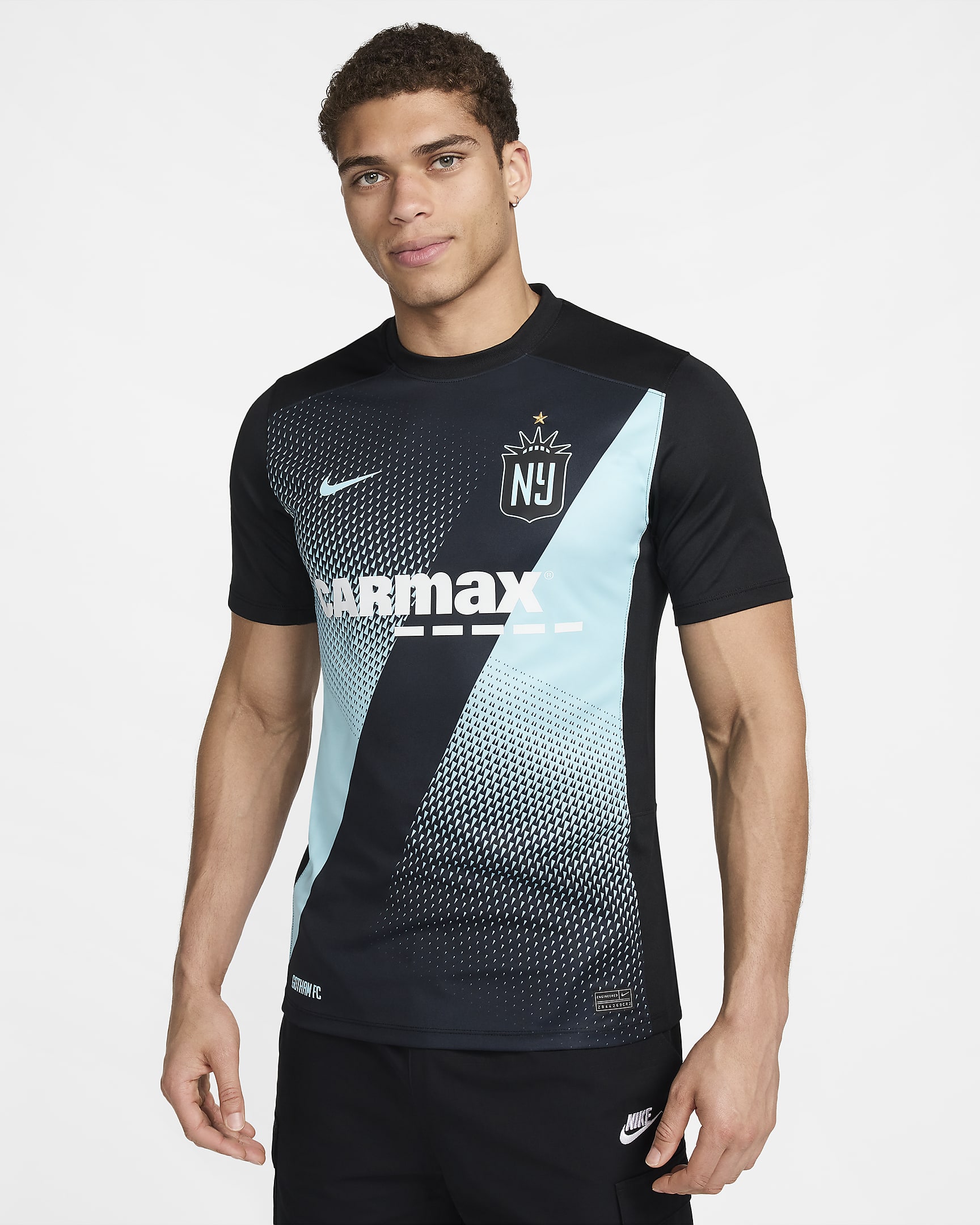 NJ/NY Gotham FC 2024 Stadium Primary Men's Nike Dri-FIT NWSL Replica Jersey - Black