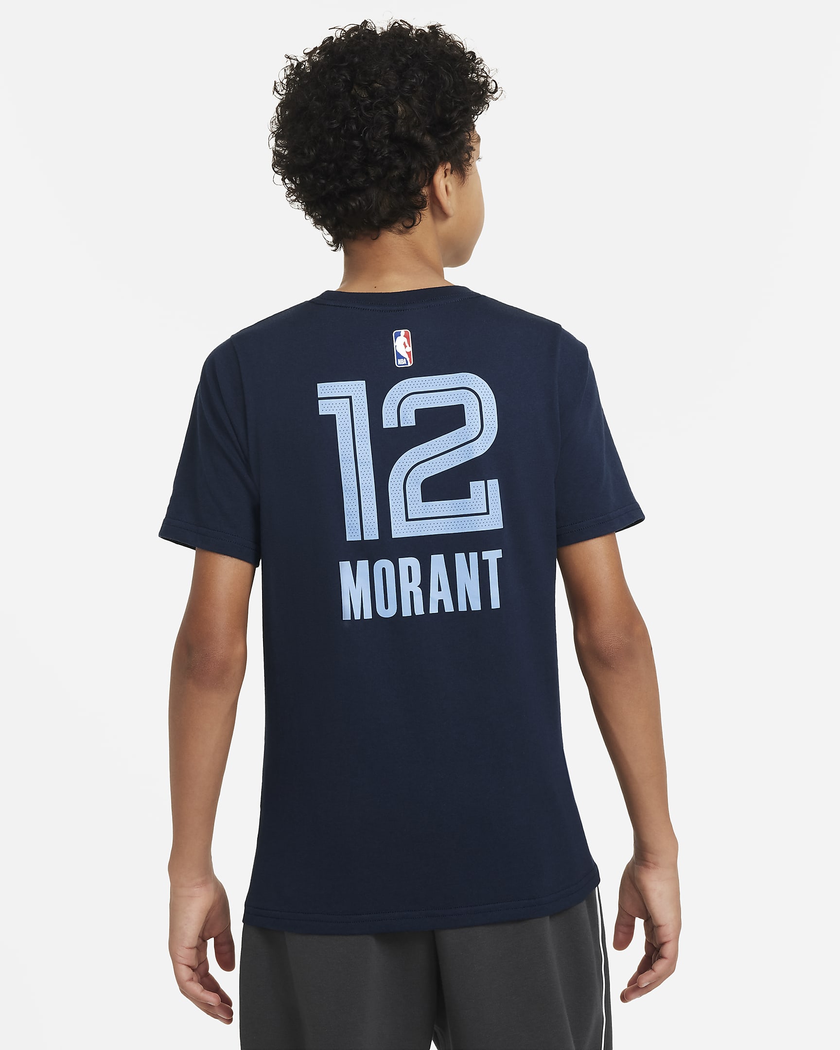 T-shirt NBA Nike Ja Morant Memphis Grizzlies Júnior - College Navy