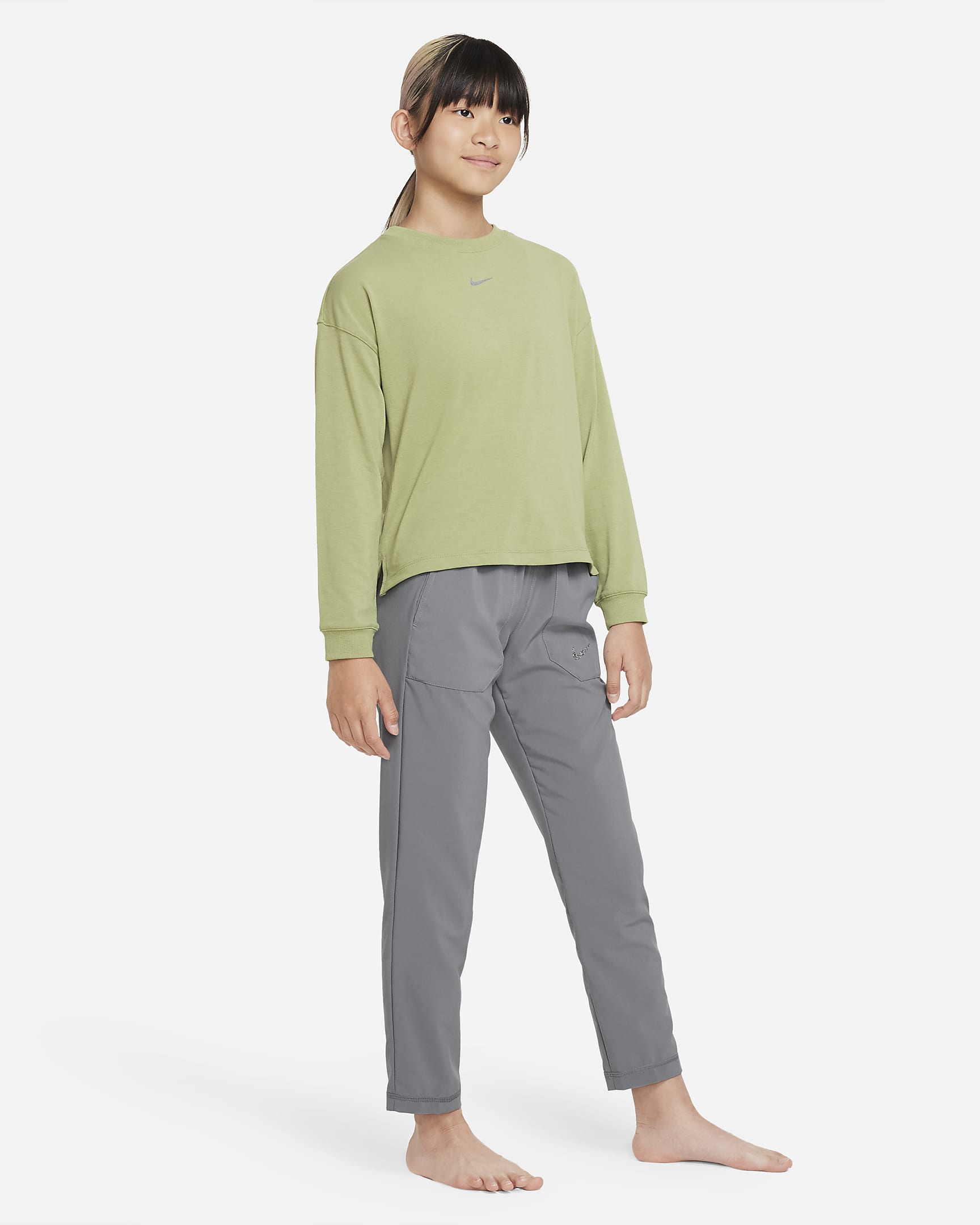 Nike Yoga DriFIT Big Kids' (Girls') Training Top.